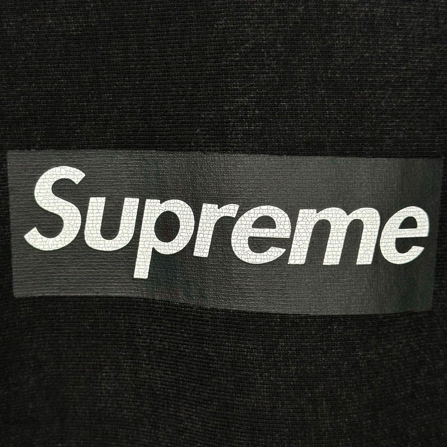 Supreme 25SS Wash Box Logo Crewneck 'Black' - DesignerGu