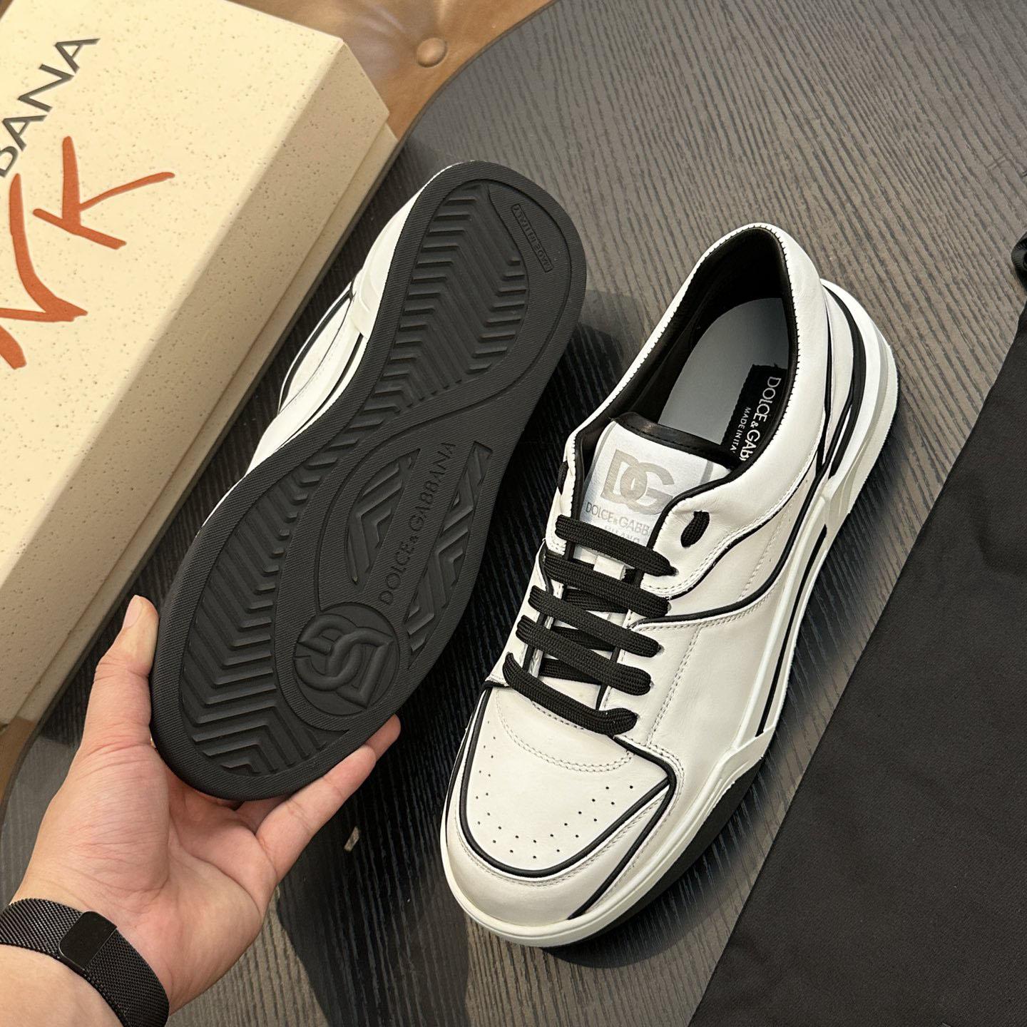 Dolce & Gabbana  New Roma Leather Sports Shoes - DesignerGu