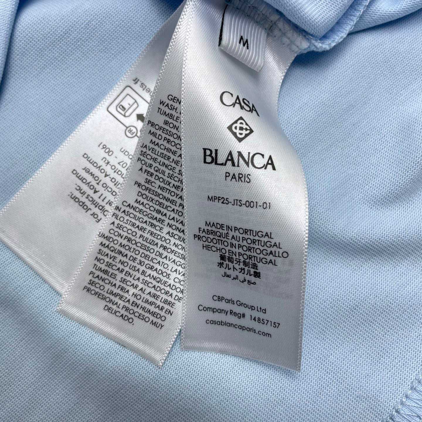 Casablanca DRIP LOGO SHORT SLEEVE T‑SHIRT C1129 - DesignerGu