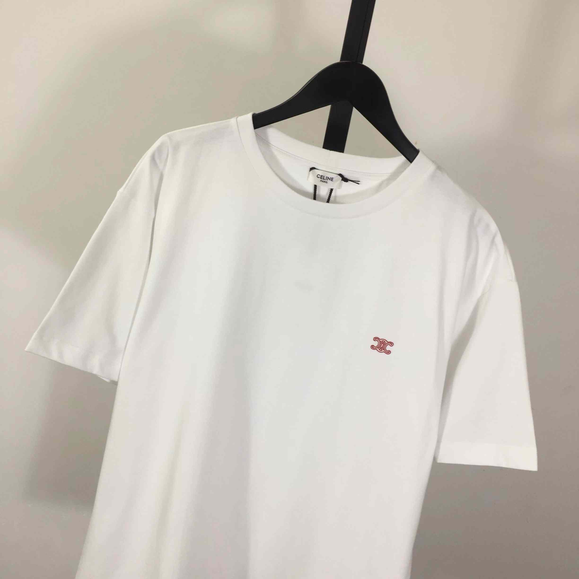 Celine Loose T-shirt In Cotton Jersey - DesignerGu