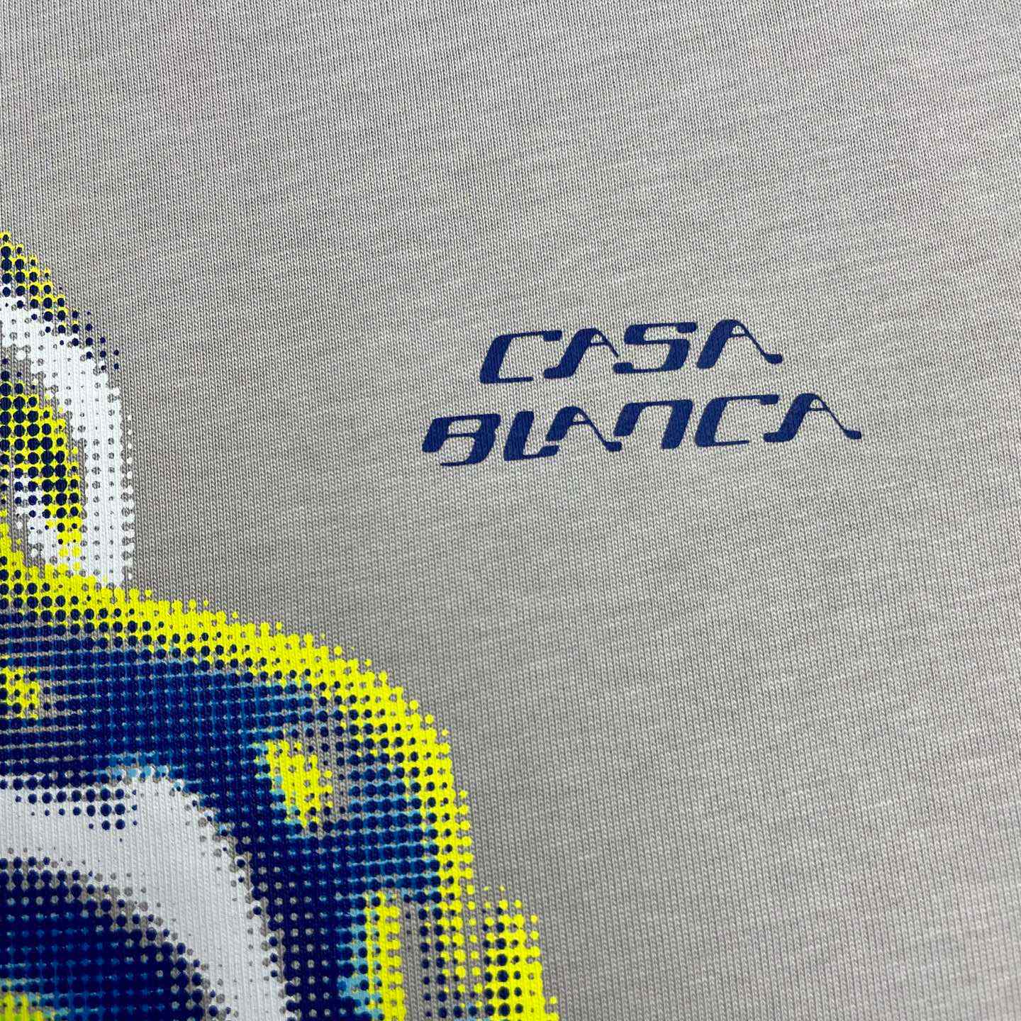 Casablanca FLAMING TENNIS BALL OVERSIZED SHORT SLEEVE T‑SHIRT C1115 - DesignerGu