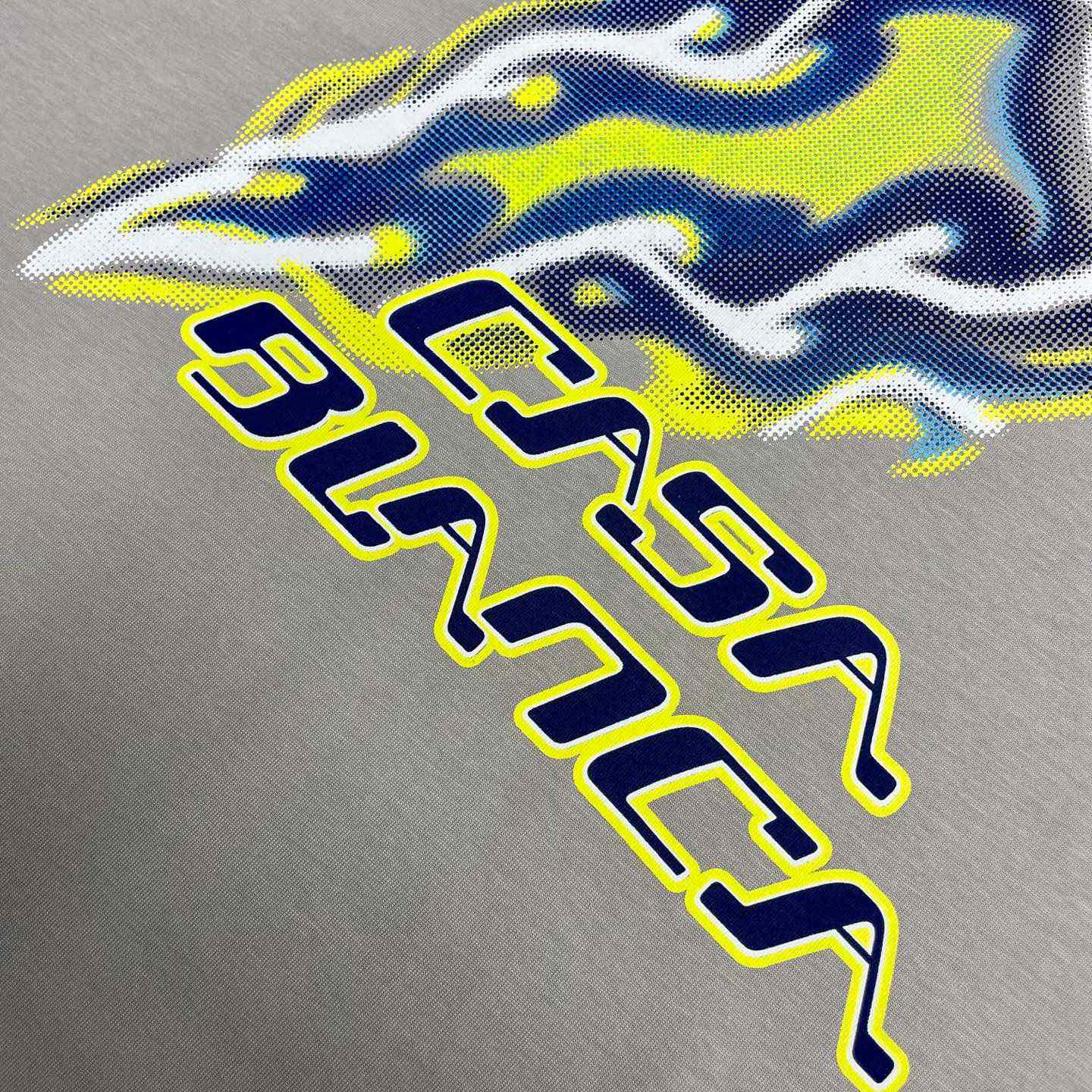 Casablanca FLAMING TENNIS BALL OVERSIZED SHORT SLEEVE T‑SHIRT C1115 - DesignerGu