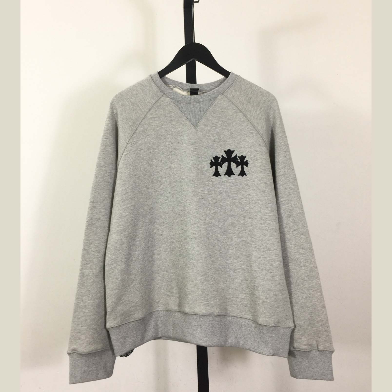 Chrome Hearts Cemetery Cross Crew-neck Sweatshirt - DesignerGu