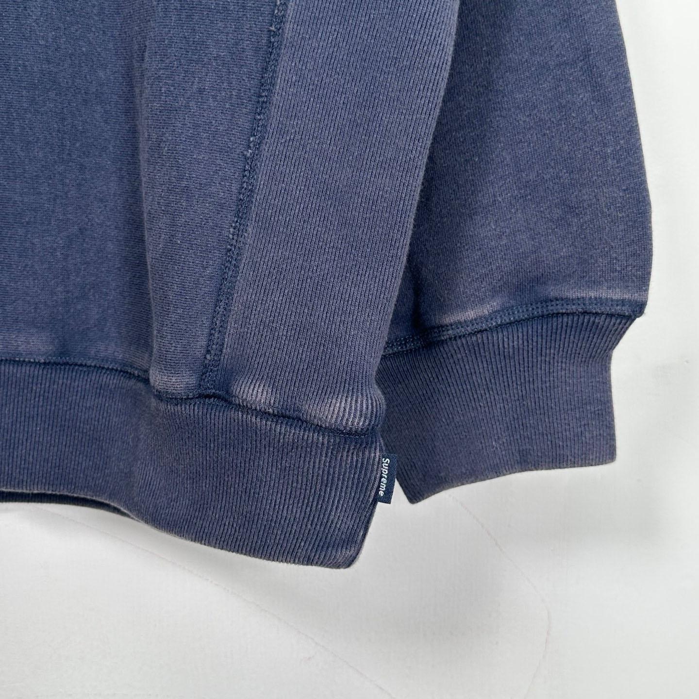 Supreme 25SS Wash Box Logo Crewneck 'Blue' - DesignerGu