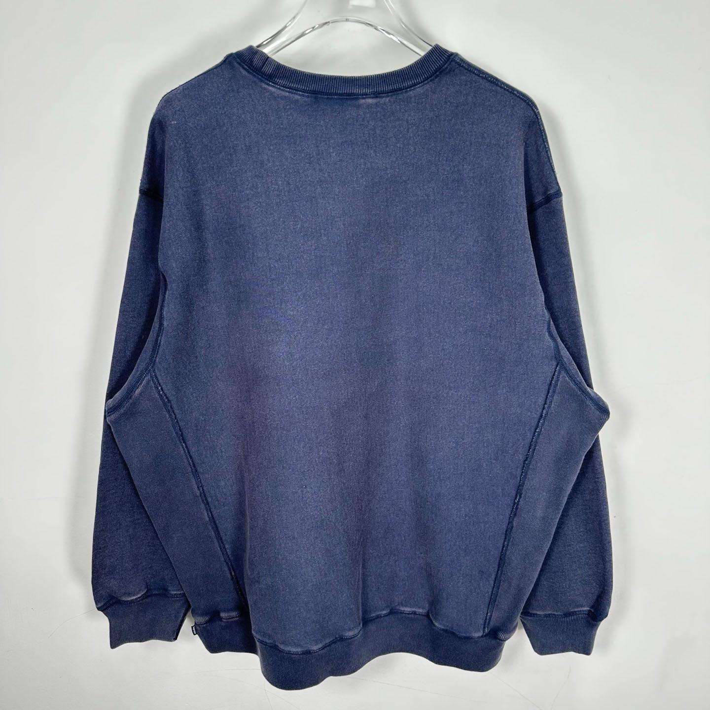 Supreme 25SS Wash Box Logo Crewneck 'Blue' - DesignerGu