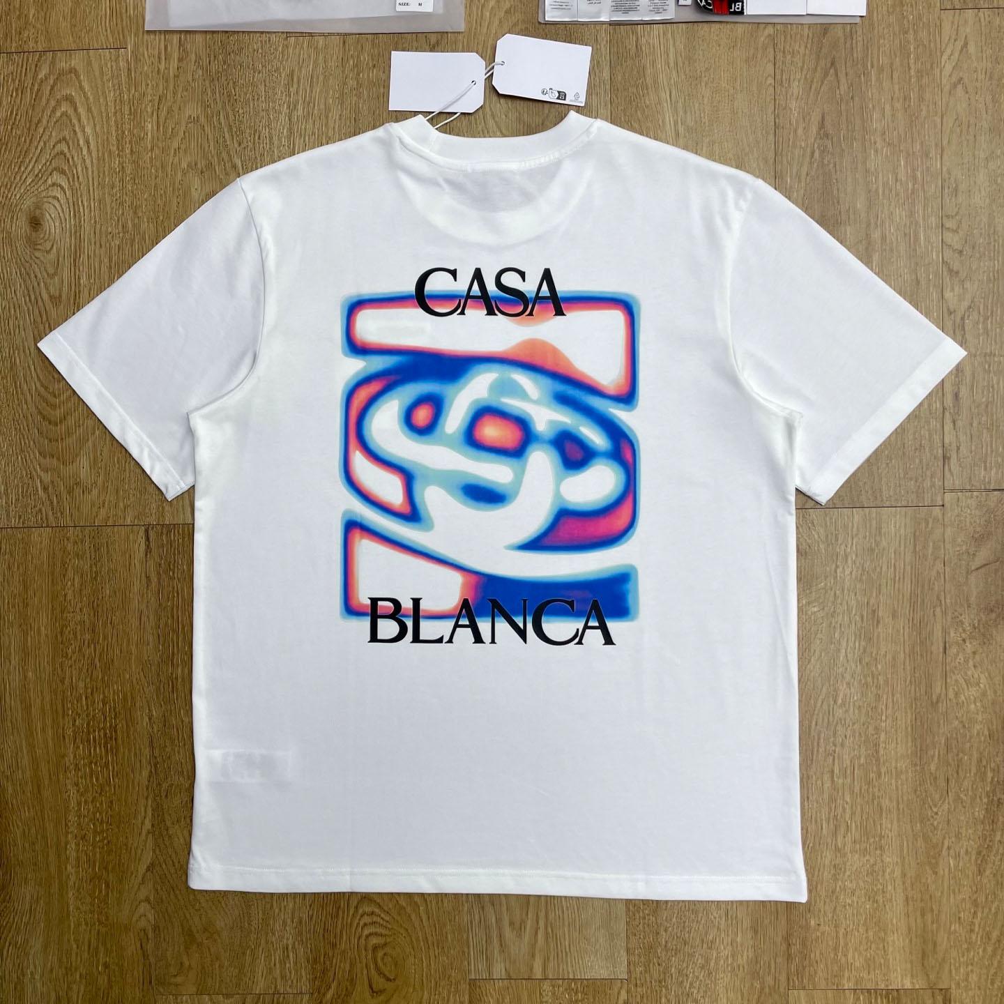 Casablanca Heat Map Logo Short Sleeve T‑Shirt C1124 - DesignerGu
