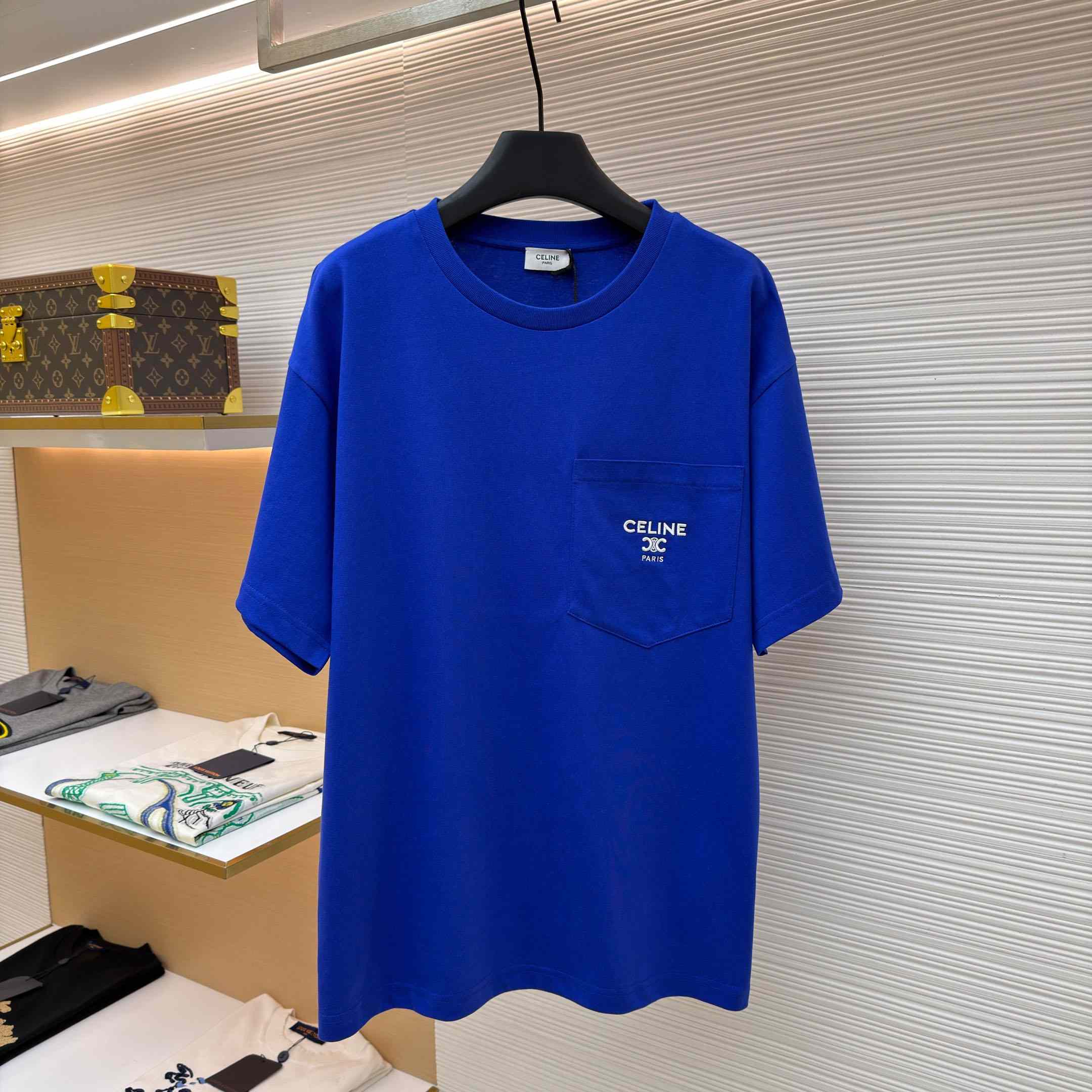 Celine T-SHIRT IN Cotton Jersey - DesignerGu