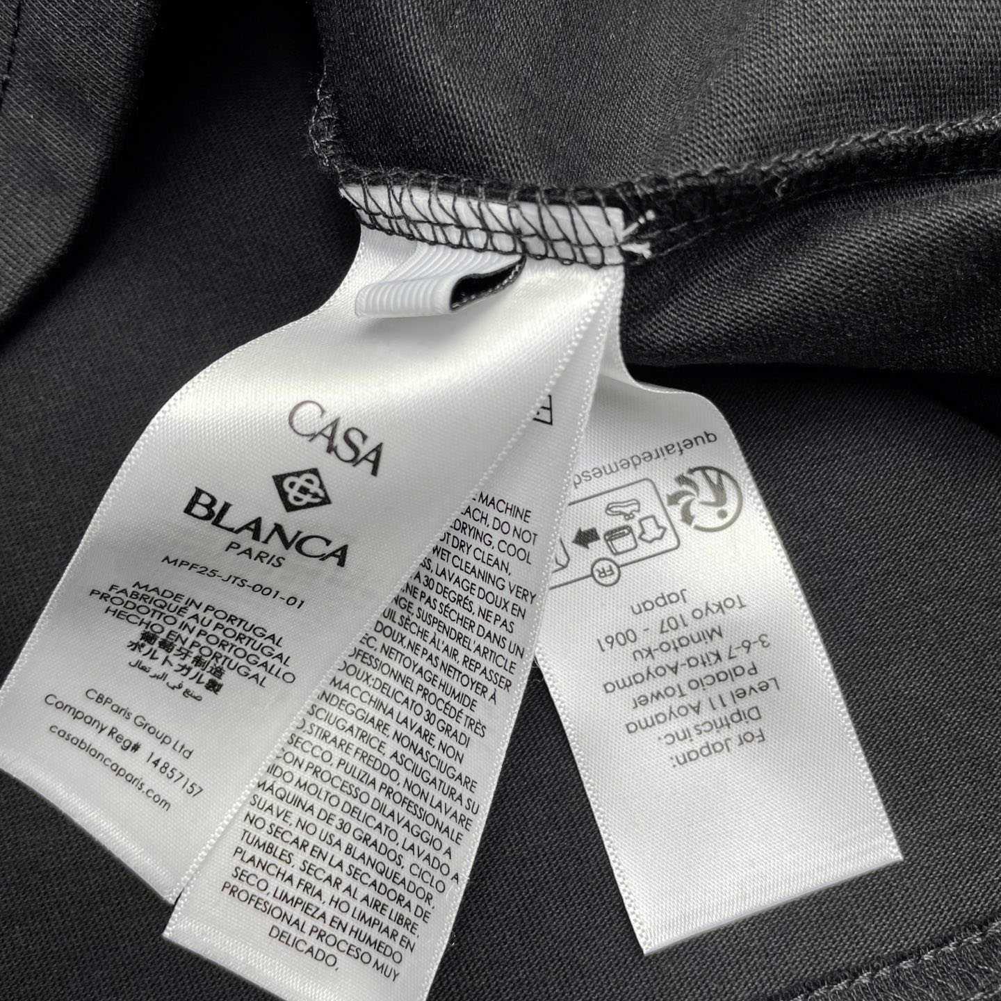 Casablanca Black Diamond Logo Short Sleeve T‑Shirt C1001 - DesignerGu