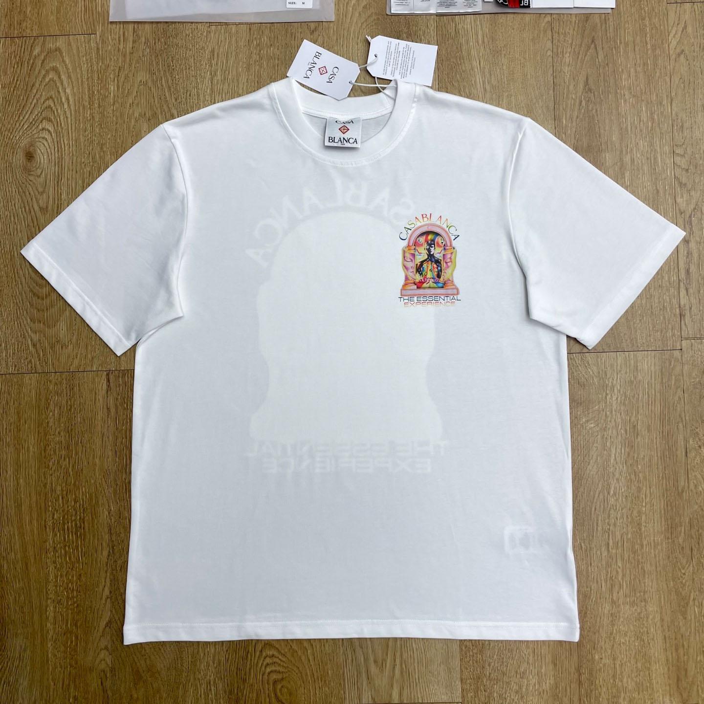 Casablanca Essential Experience printed cotton T-shirt  C1114 - DesignerGu