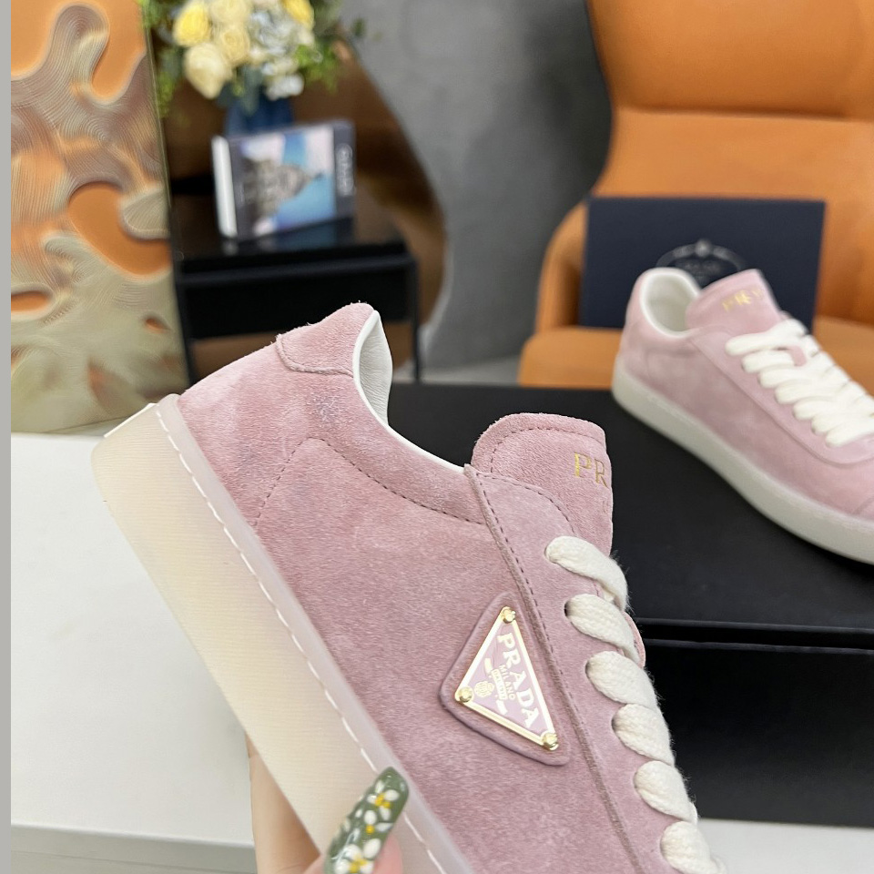 Prada Lane Suede Sneakers - DesignerGu