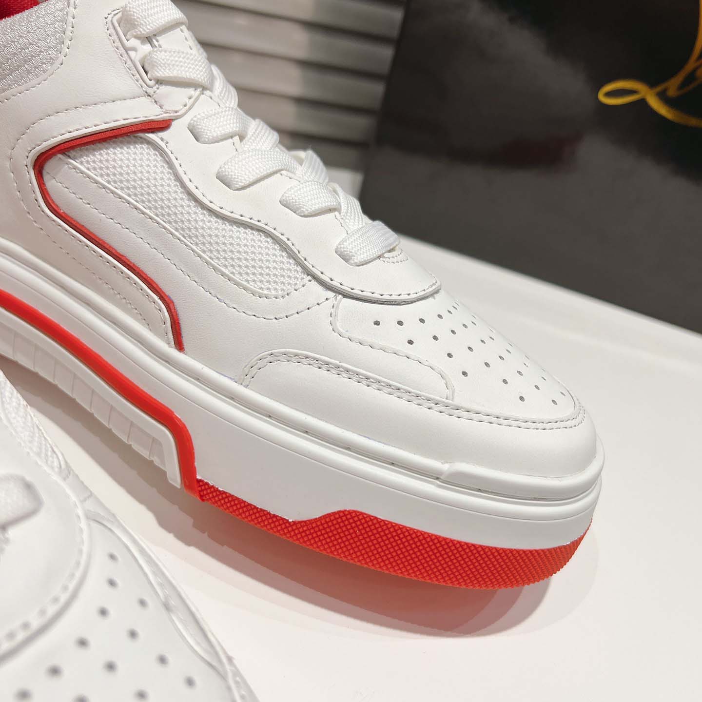 Christian Louboutin Astroloubi Leather Sneakers - DesignerGu