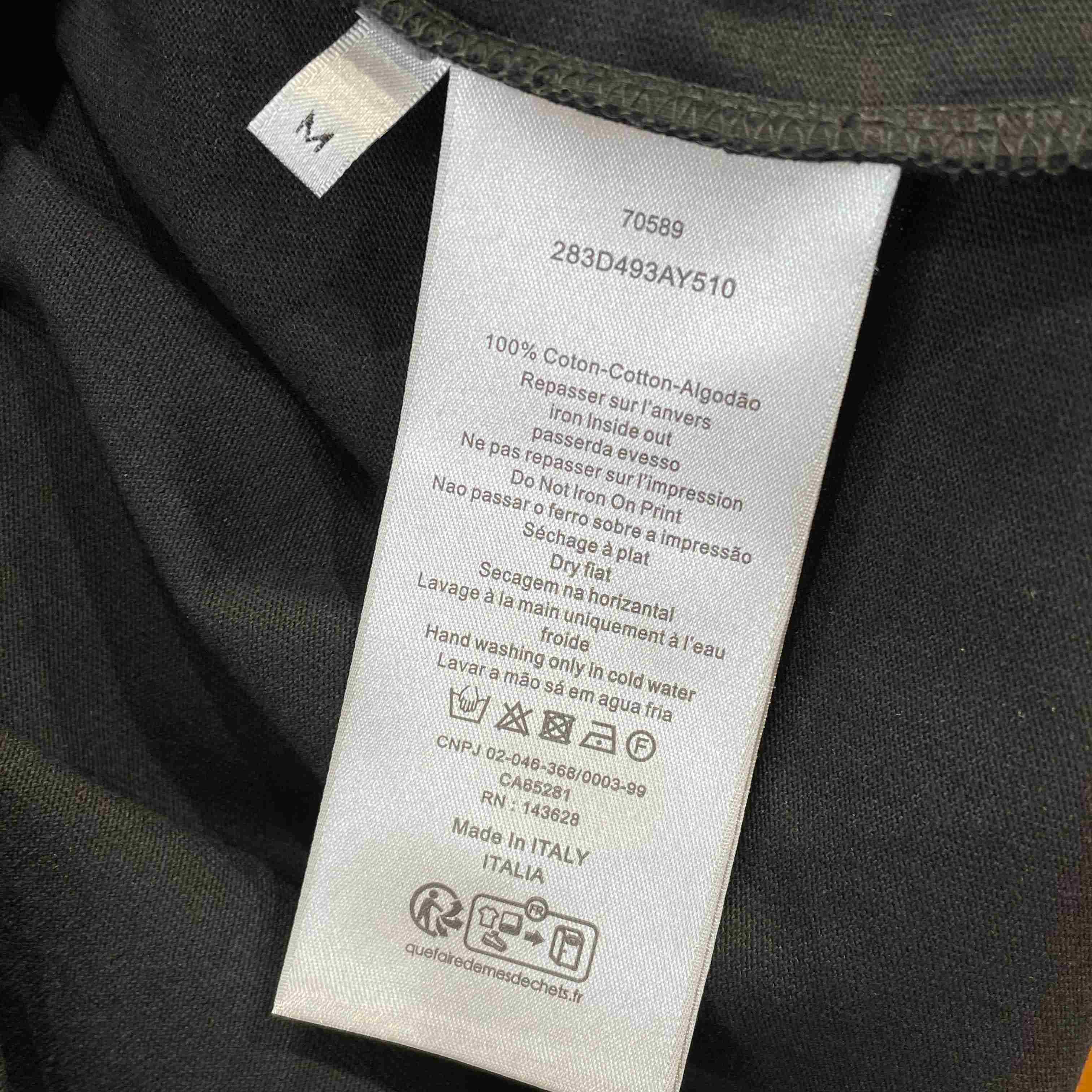 Dior T-Shirt with Dior Embroidery Black - DesignerGu