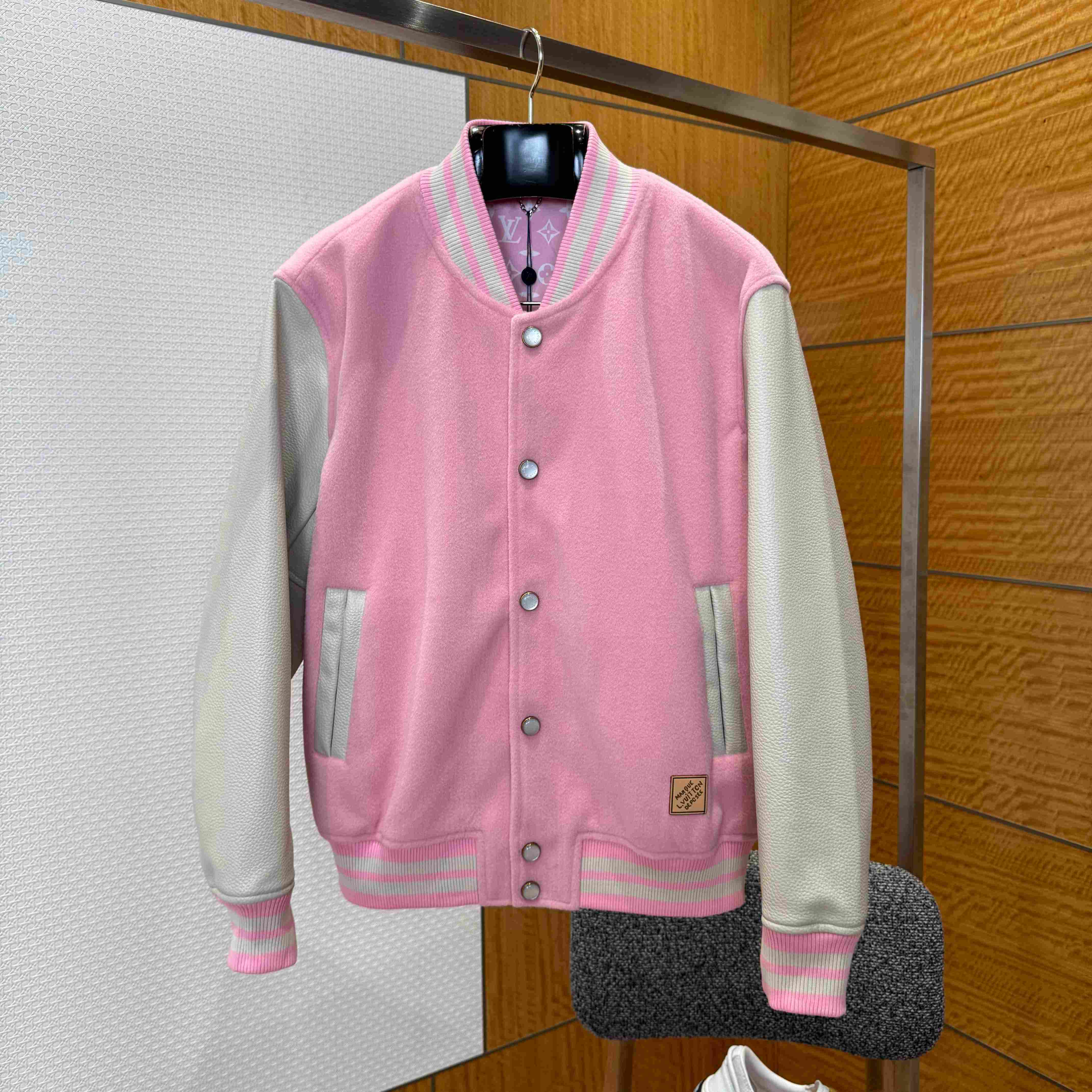 Louis Vuitton Signature Leather Varsity Jacket 1AILZ7 - DesignerGu