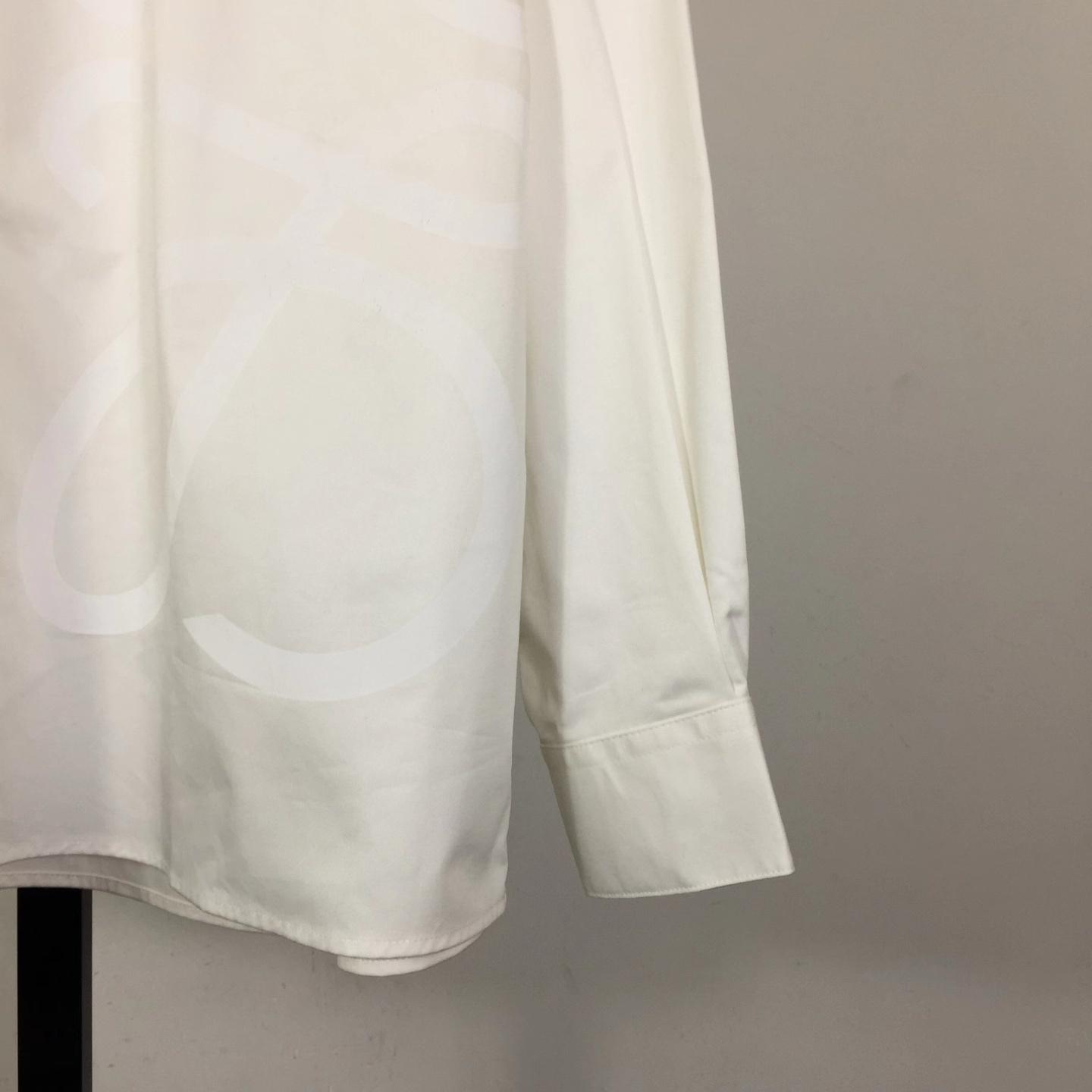 Loewe Embossed Logo Shirt - White - DesignerGu