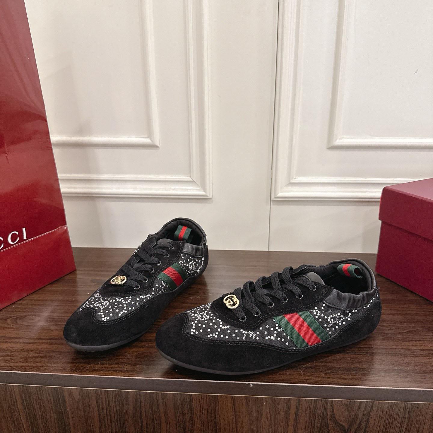 Gucci Women's Gucci Shift GG Crystal Sneaker - DesignerGu