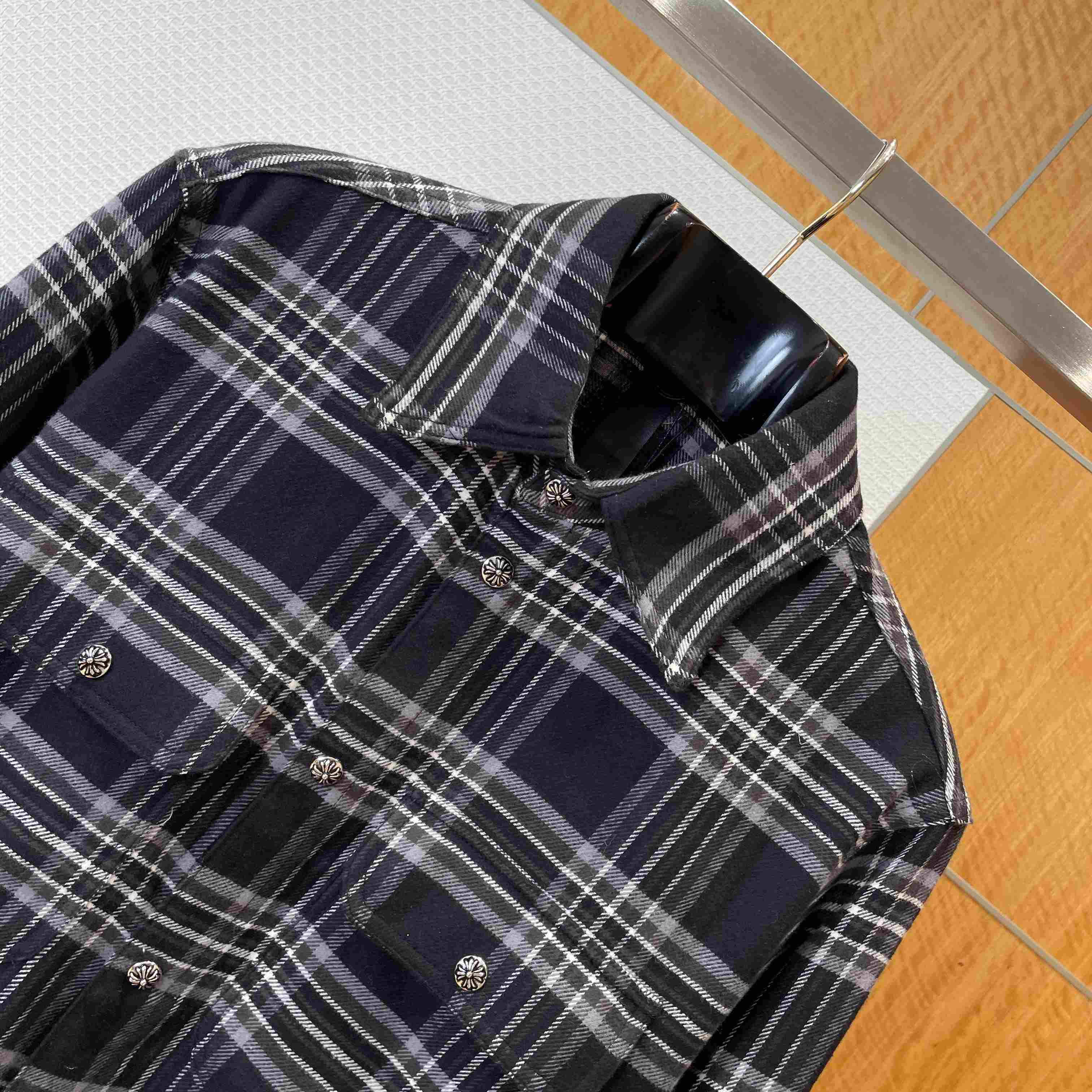 Chrome Hearts  Flannel Work Dog Shirt - DesignerGu