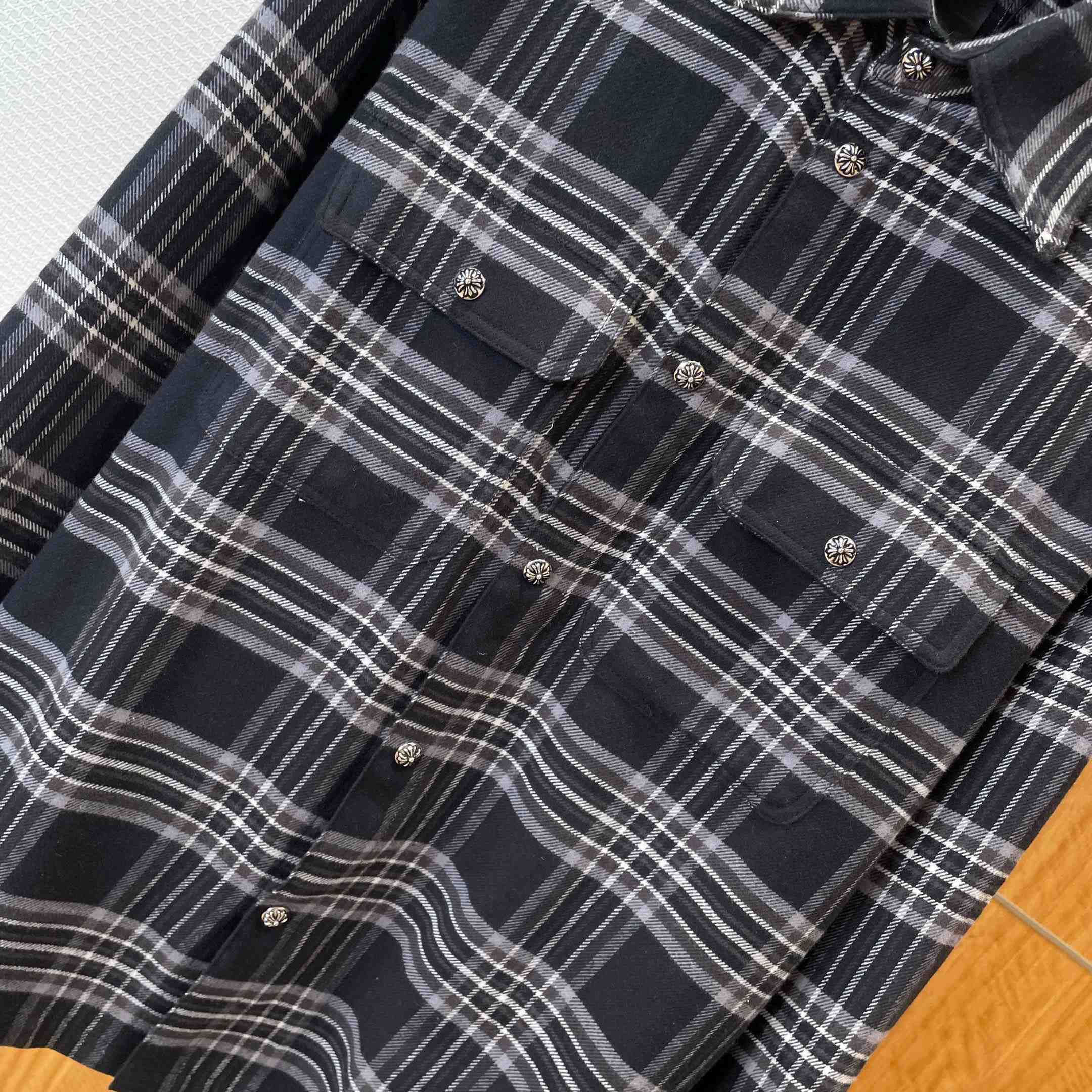 Chrome Hearts  Flannel Work Dog Shirt - DesignerGu