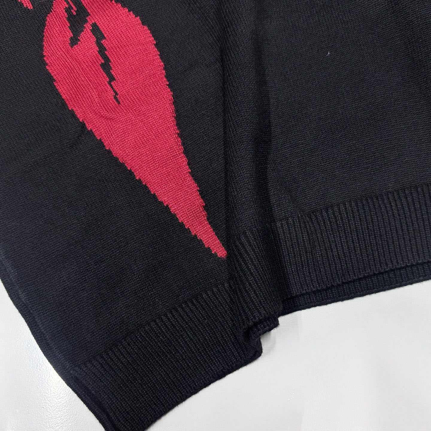 Enfants Riches Déprimés 77 (Tears) Sweater 'Black/Burgundy' - DesignerGu