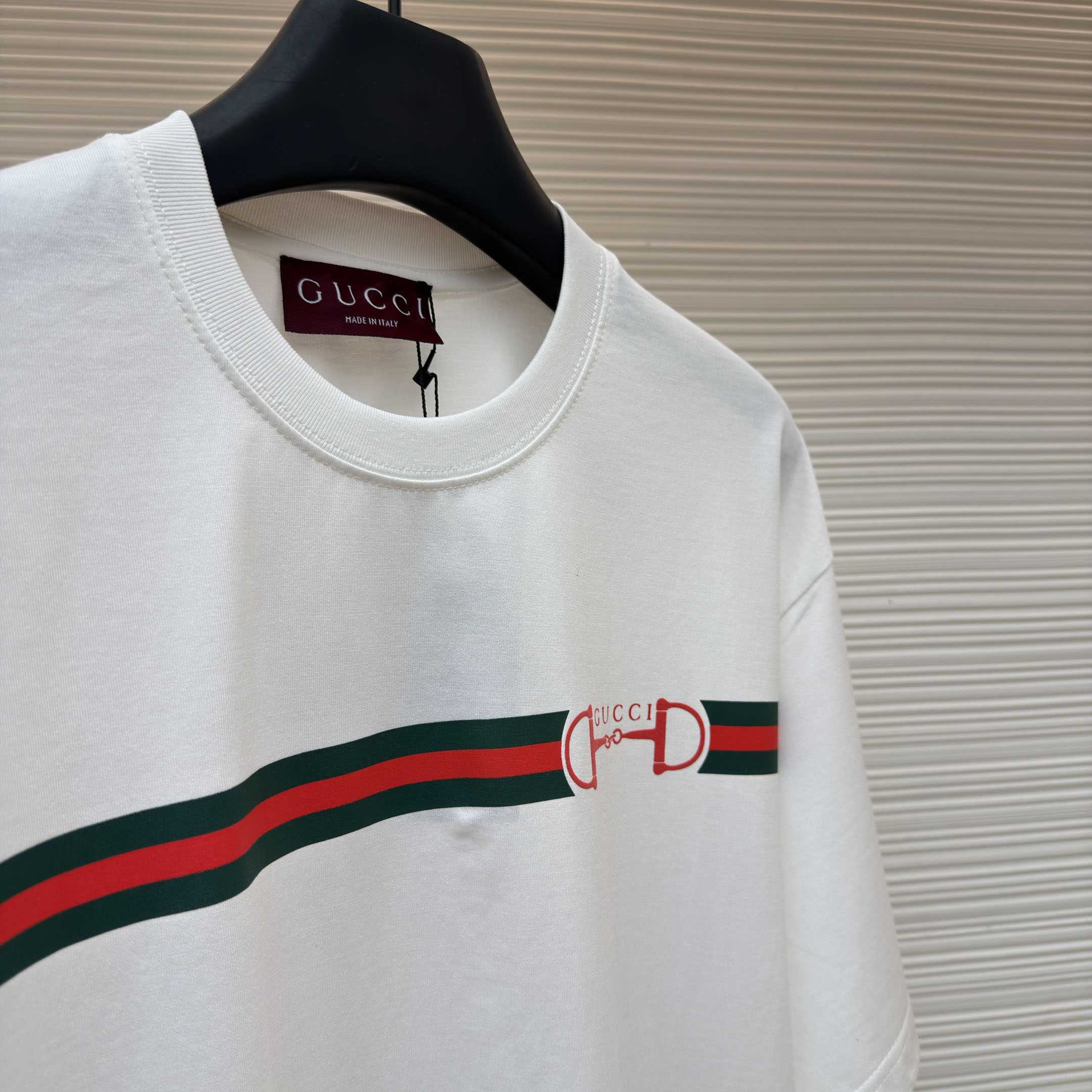 Gucci Cotton Jersey T-shirt With Print - DesignerGu