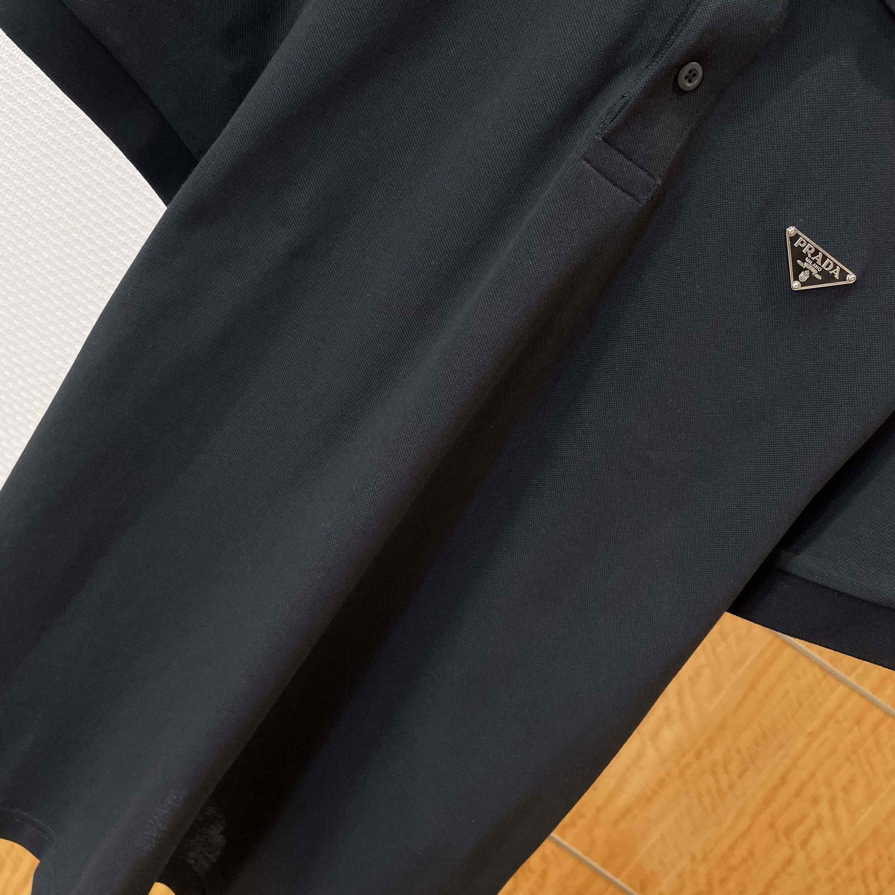 Prada Piqué Polo Shirt - DesignerGu