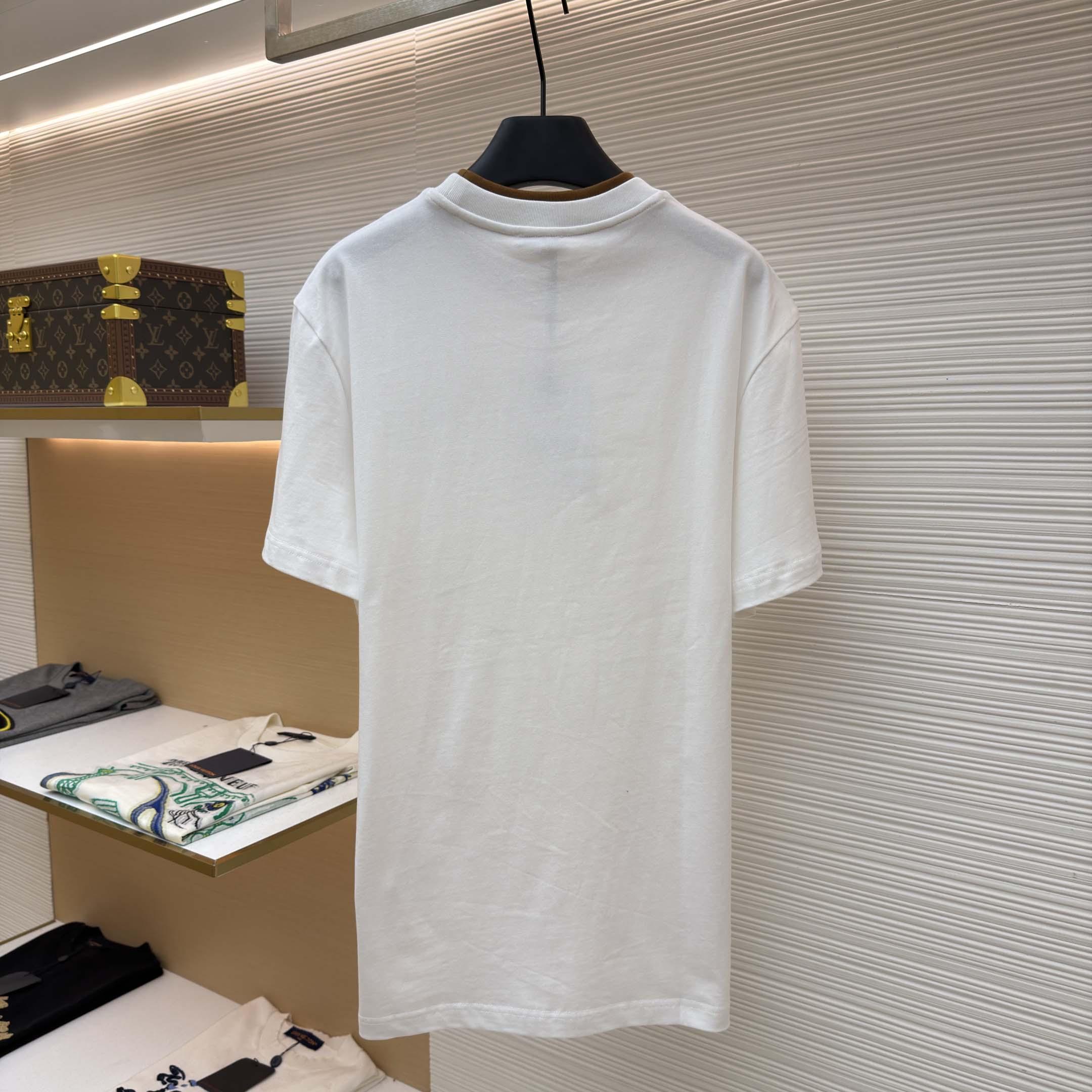 Moncler Embroidered Logo Cotton T-Shirt   - DesignerGu