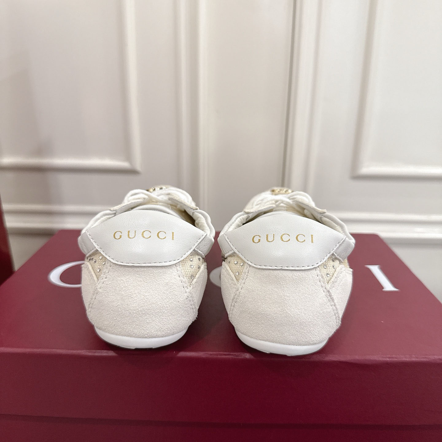 Gucci Women's Gucci Shift GG Crystal Sneaker - DesignerGu