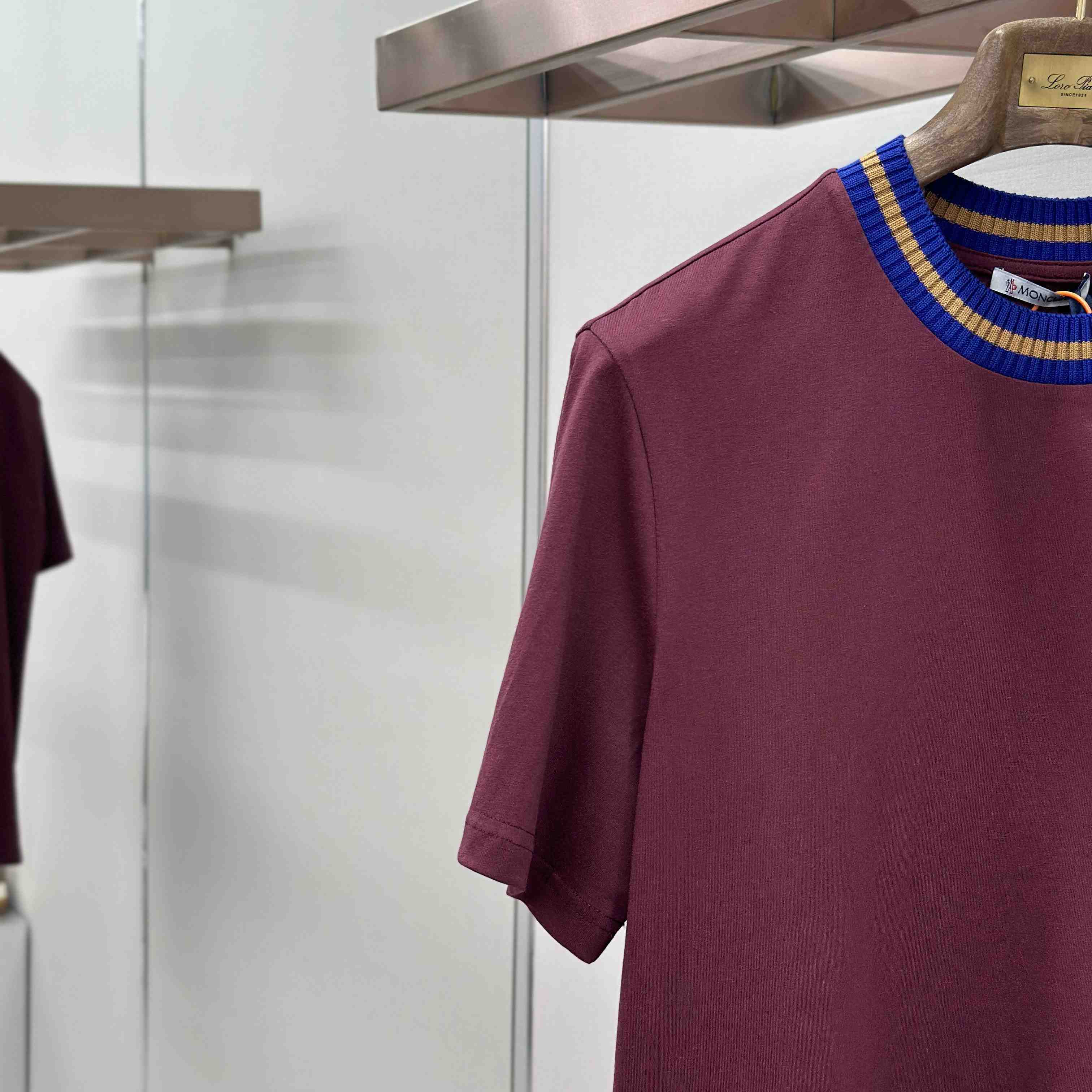 Moncler Embroidered Logo Cotton T-Shirt - DesignerGu