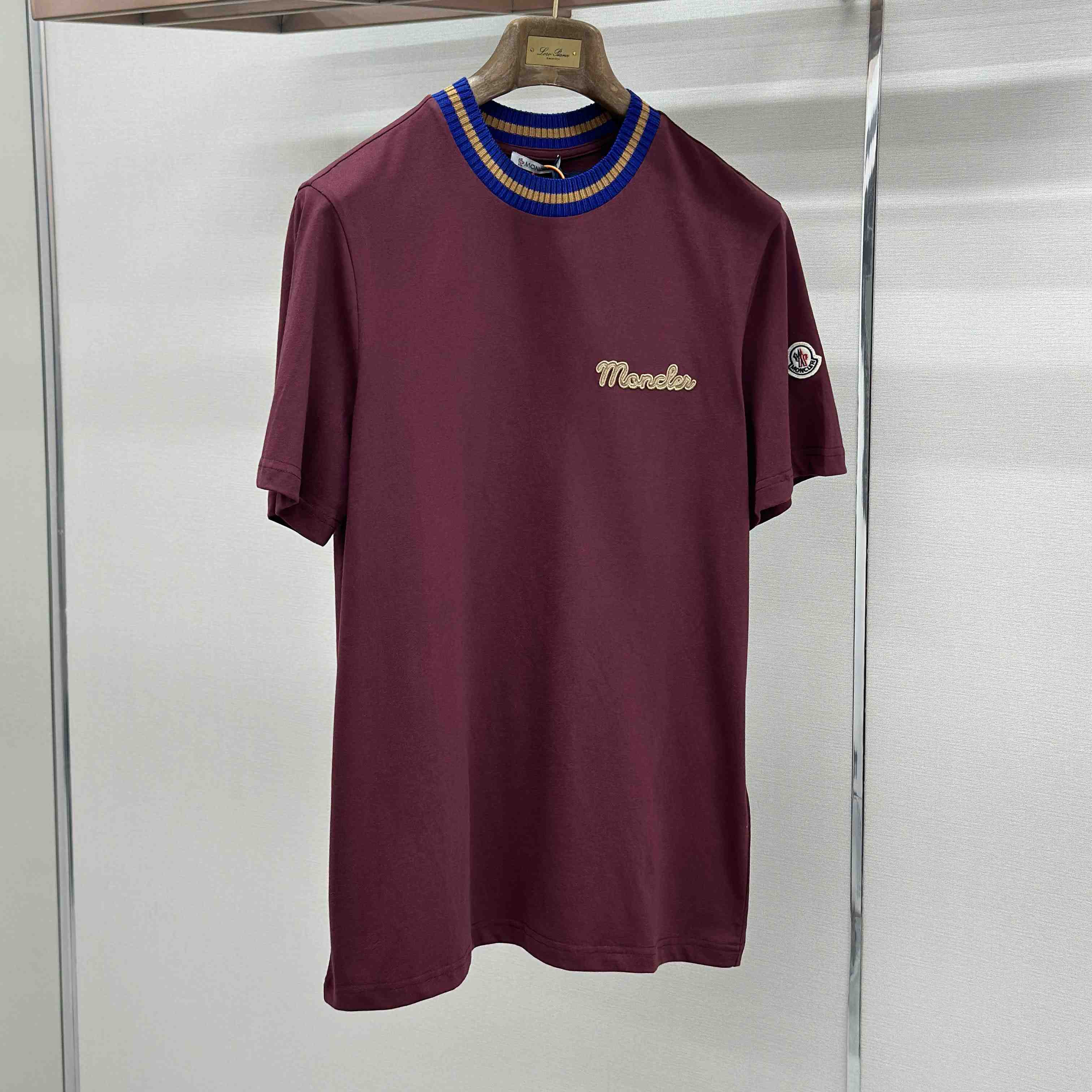 Moncler Embroidered Logo Cotton T-Shirt - DesignerGu