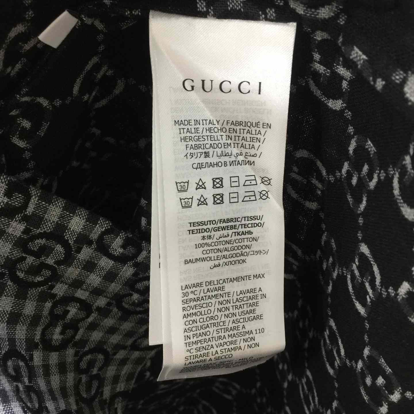 Gucci GG Gingham Cotton Wool Jacquard Shirt - DesignerGu