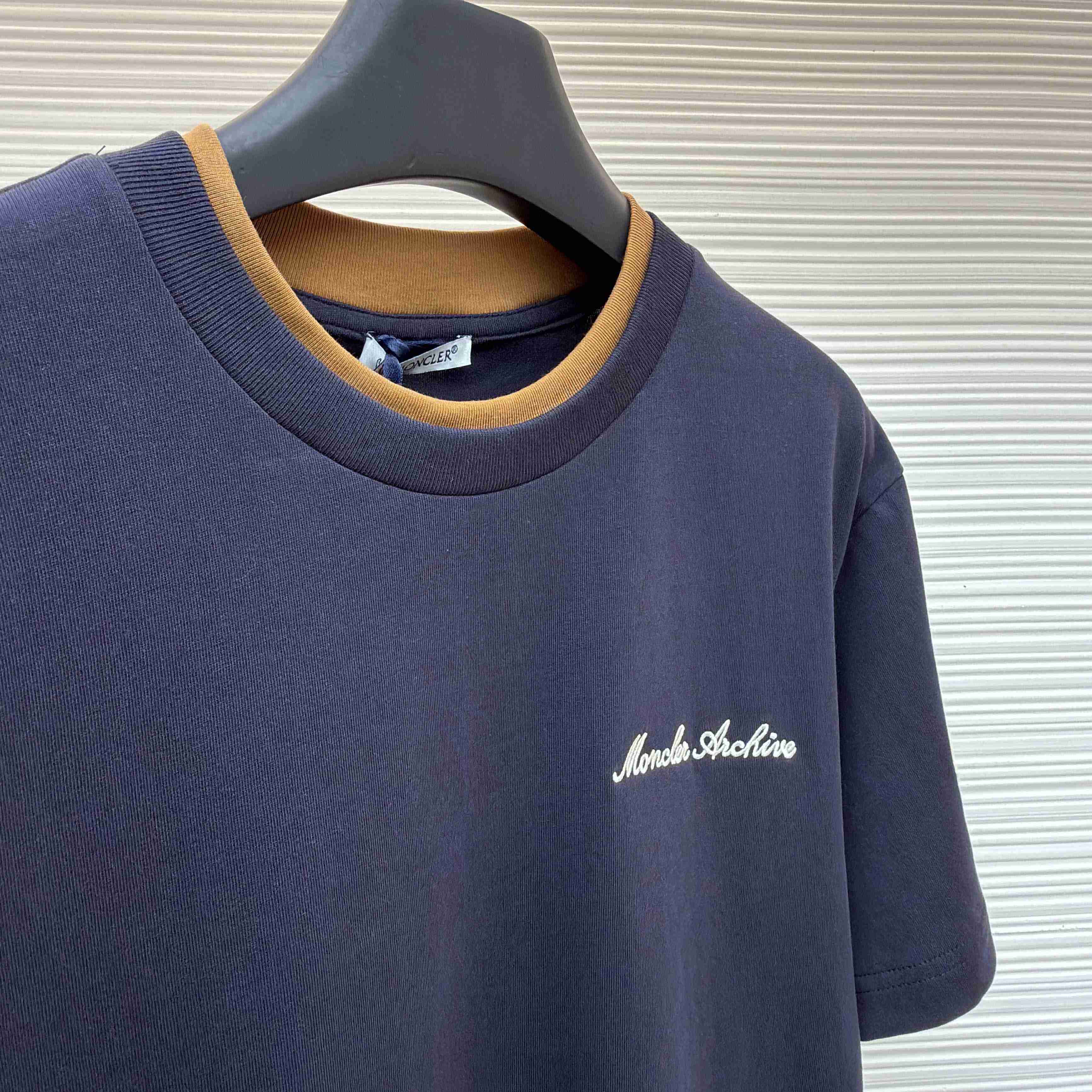 Moncler Embroidered Logo Cotton T-Shirt - DesignerGu