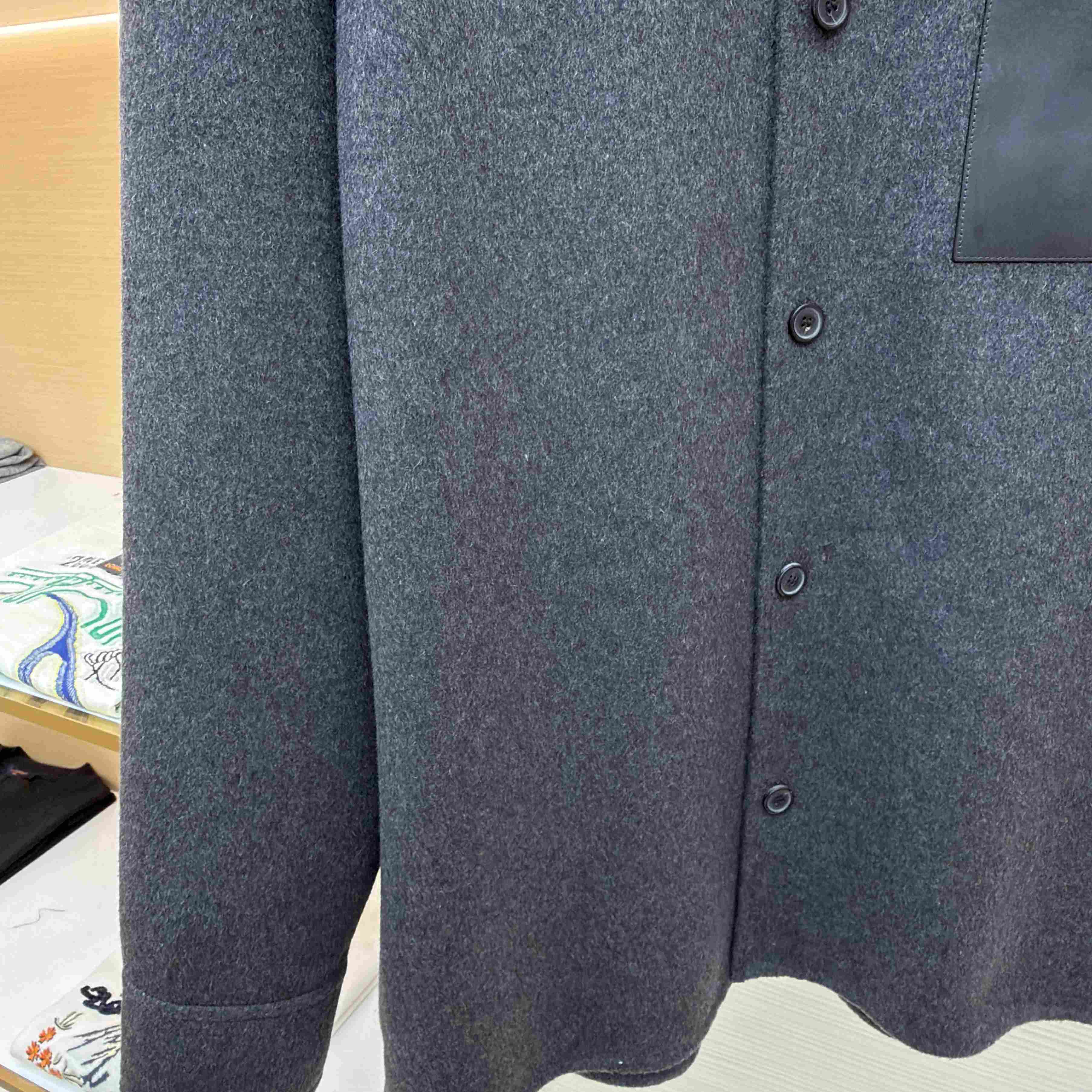 Loewe Overshirt In Wool And Cashmere - DesignerGu