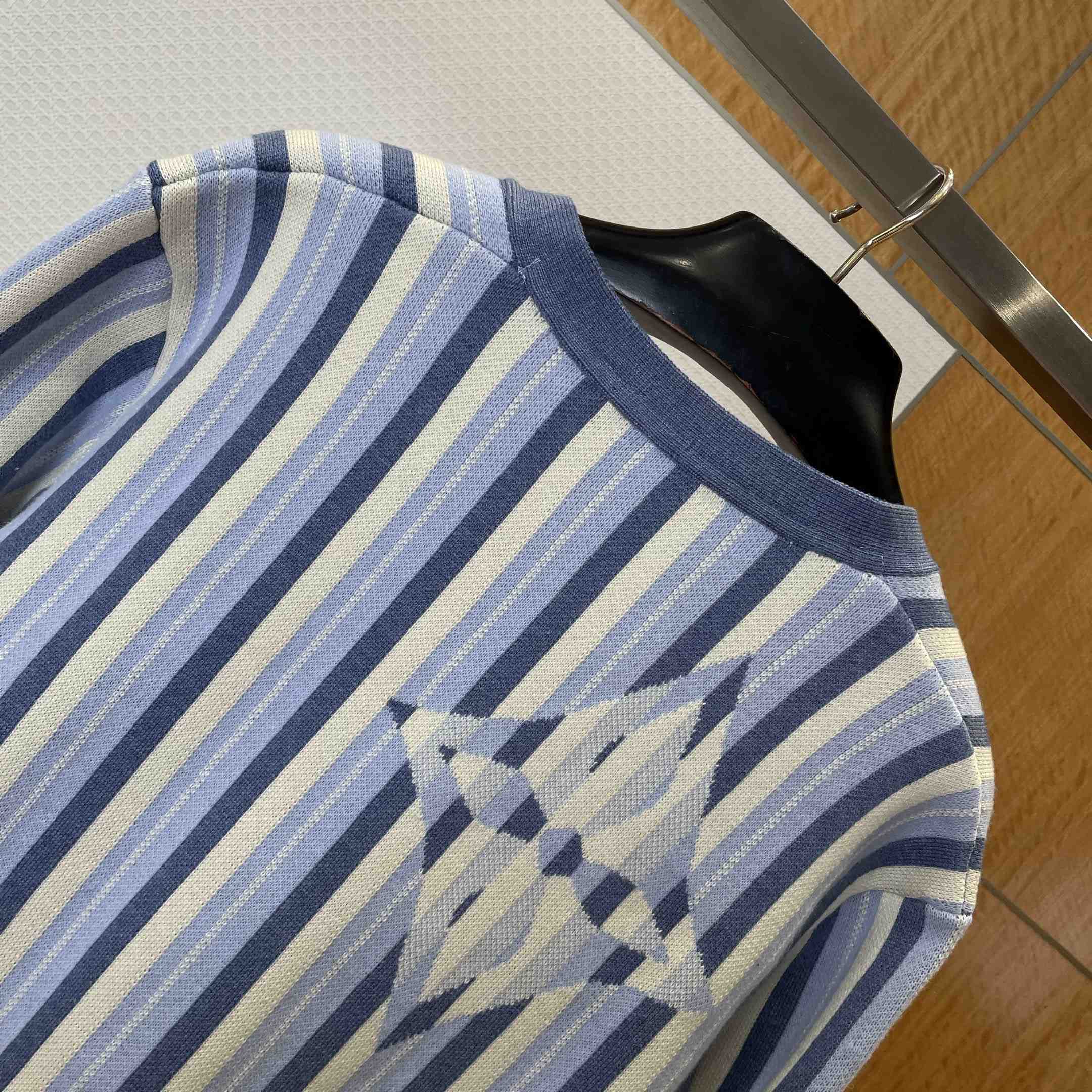 Louis Vuitton Striped Jacquard Cardigan 1AJUHI - DesignerGu