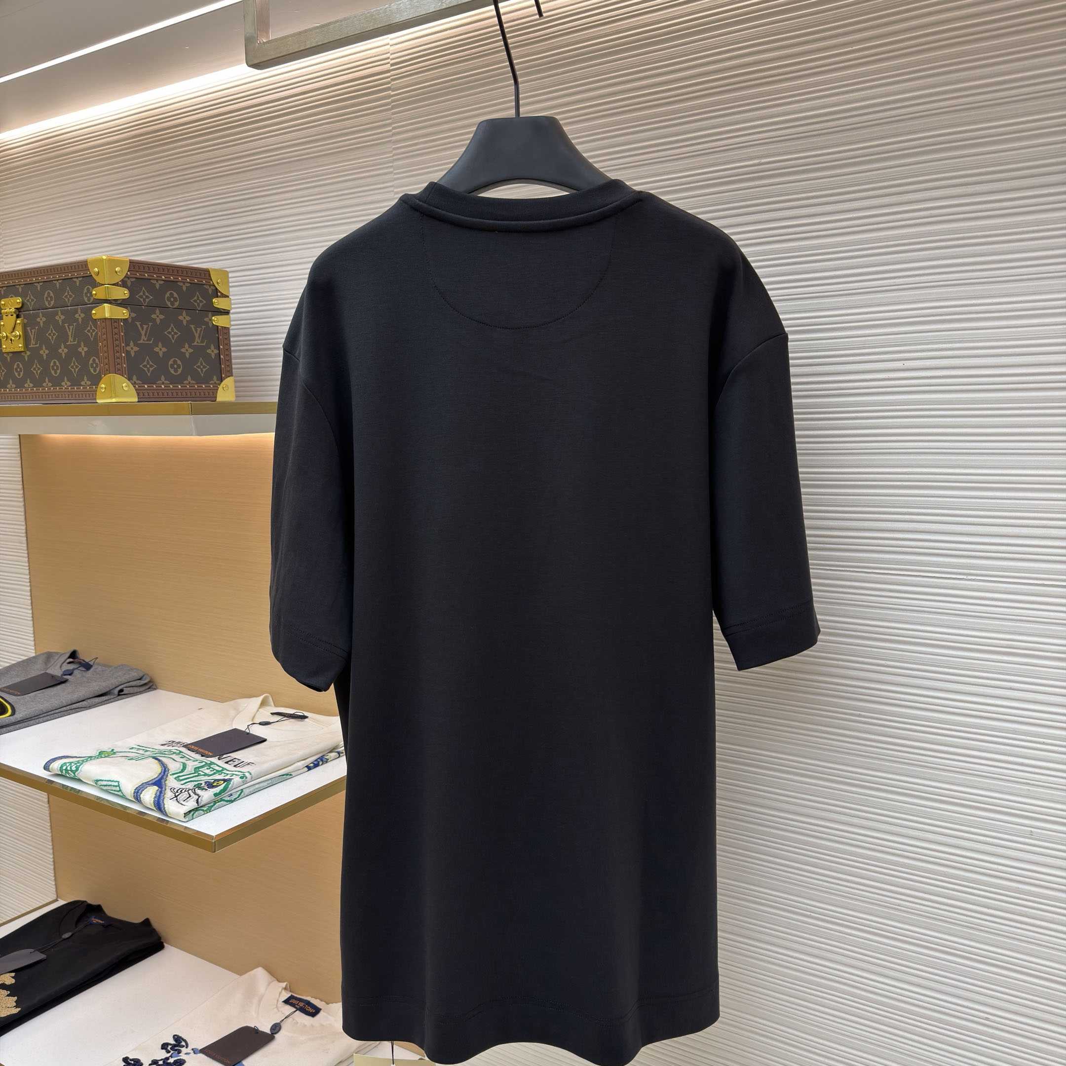 Fendi Black Cotton T-shirt - DesignerGu