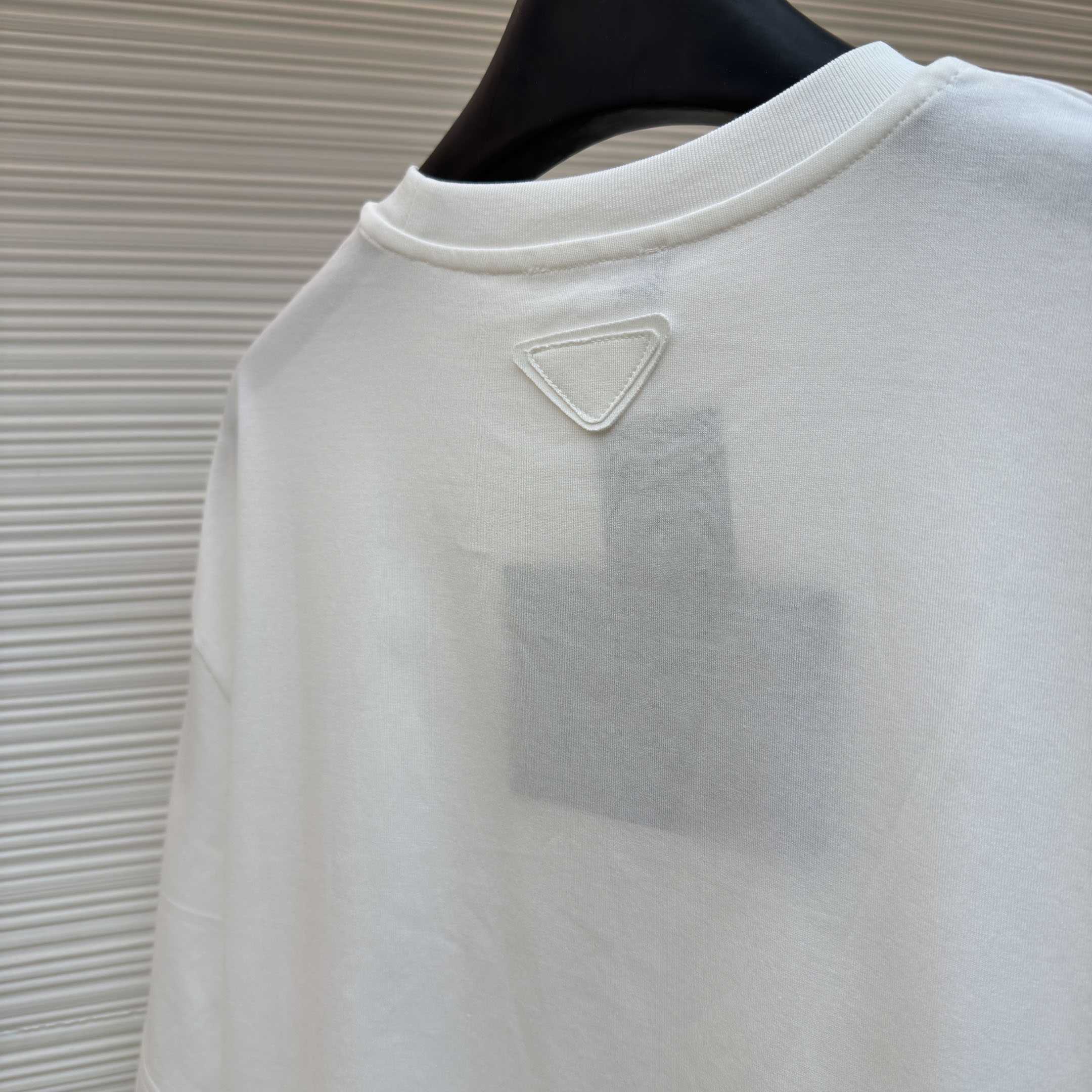 Prada Printed Cotton T-shirt - DesignerGu