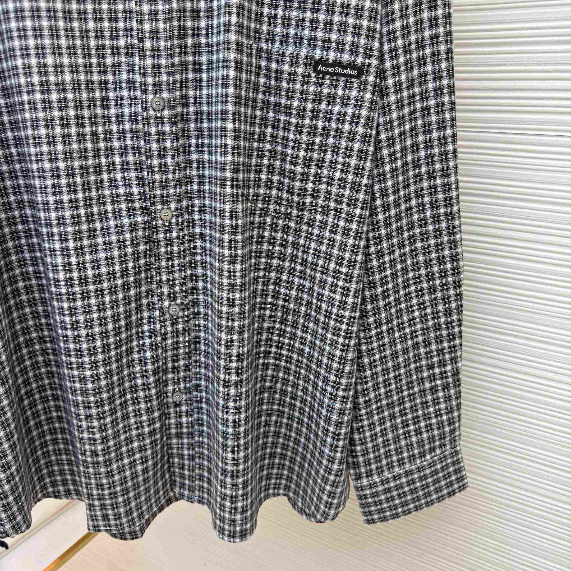 Acne Studios Flannel Button-up Shirt - DesignerGu