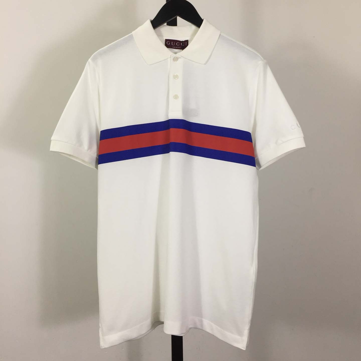 Gucci Cotton Piquet Polo Shirt With Web  - DesignerGu