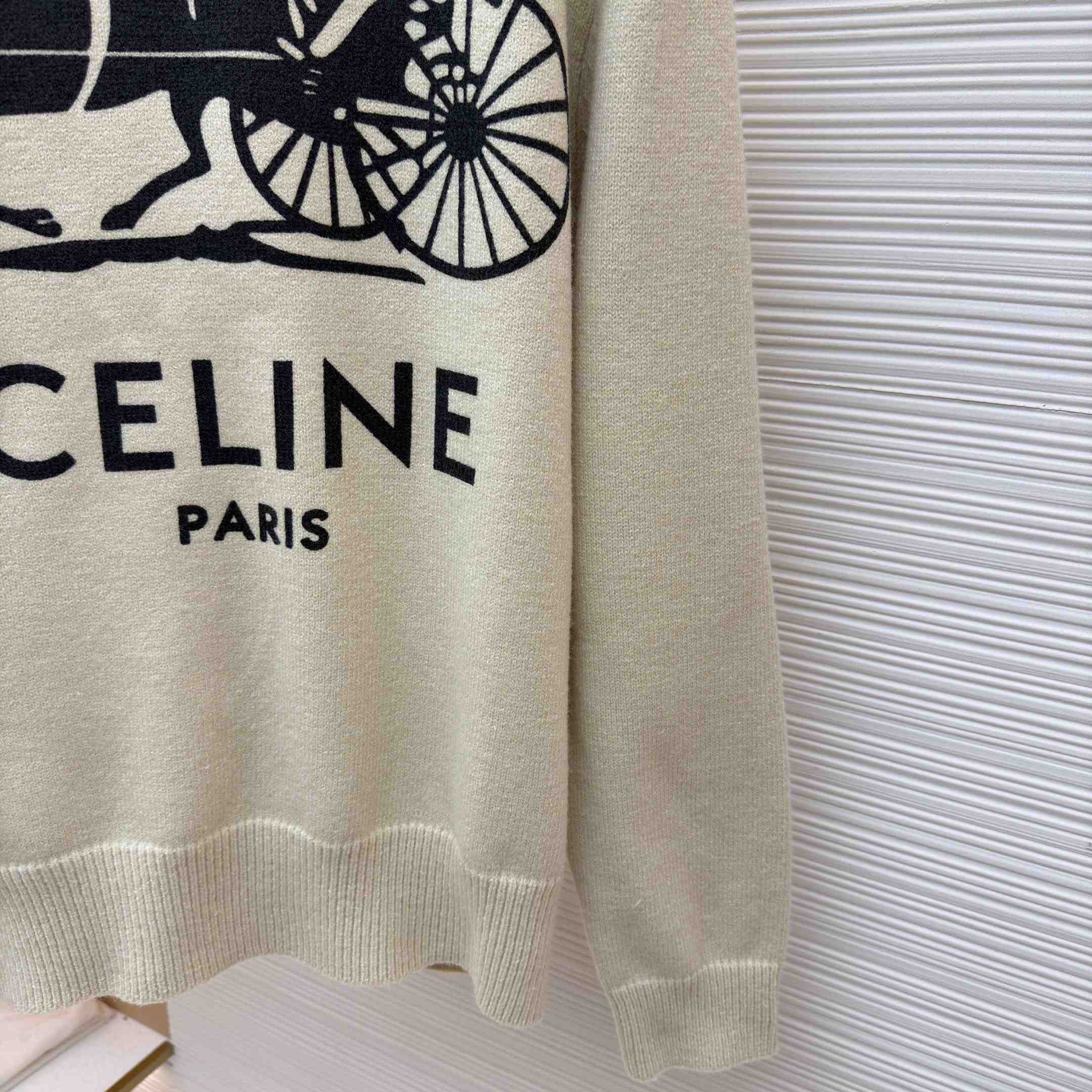 Celine Crewneck Sweater IN Cashmere - DesignerGu