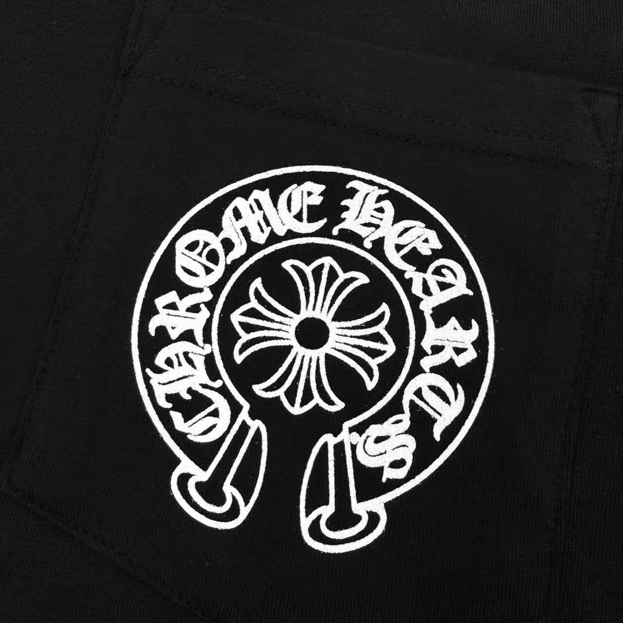 Chrome Hearts Las Vegas Exclusive Horseshoe Logo Pocket T-Shirt 'Black' - DesignerGu