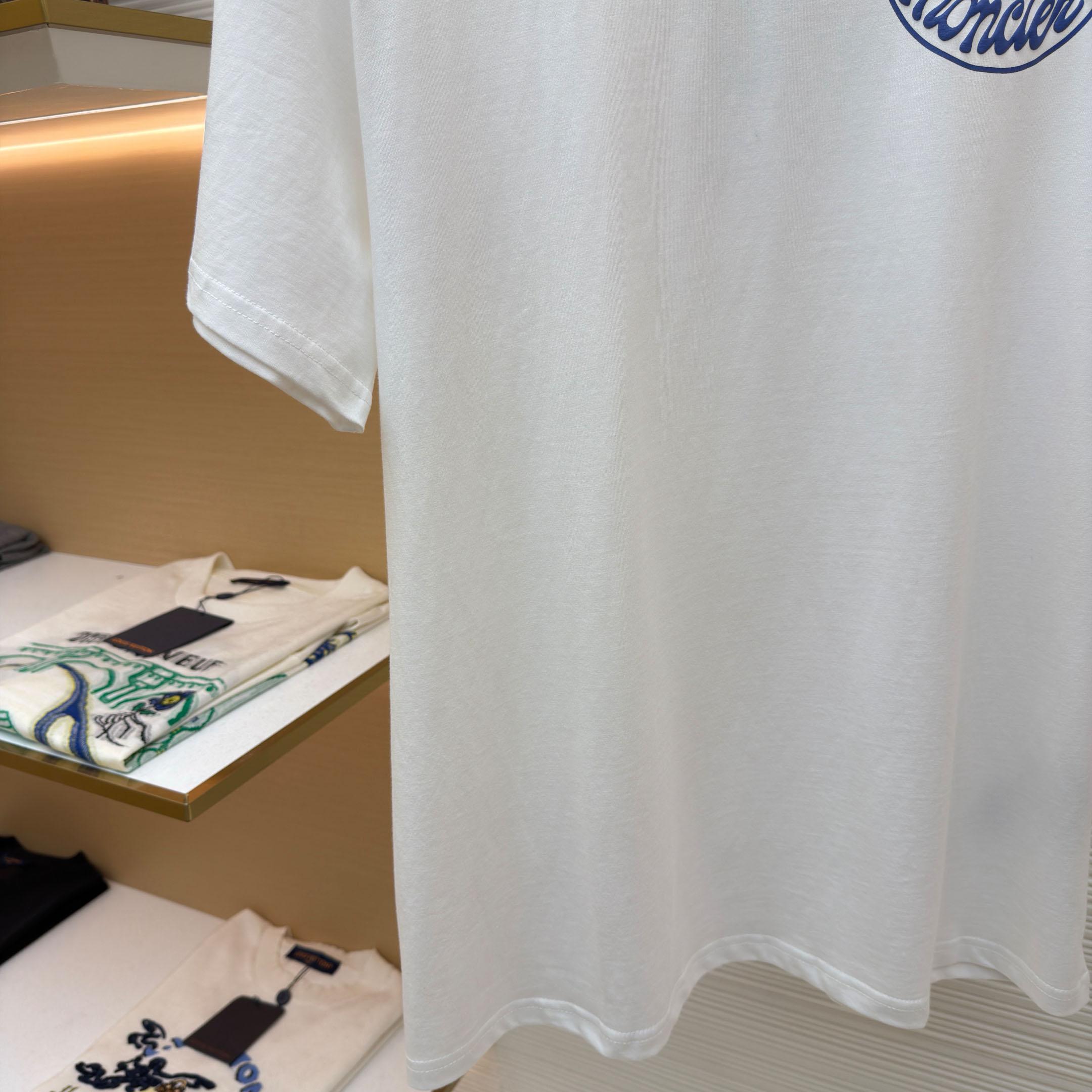 Moncler Logo Cotton T-Shirt - DesignerGu