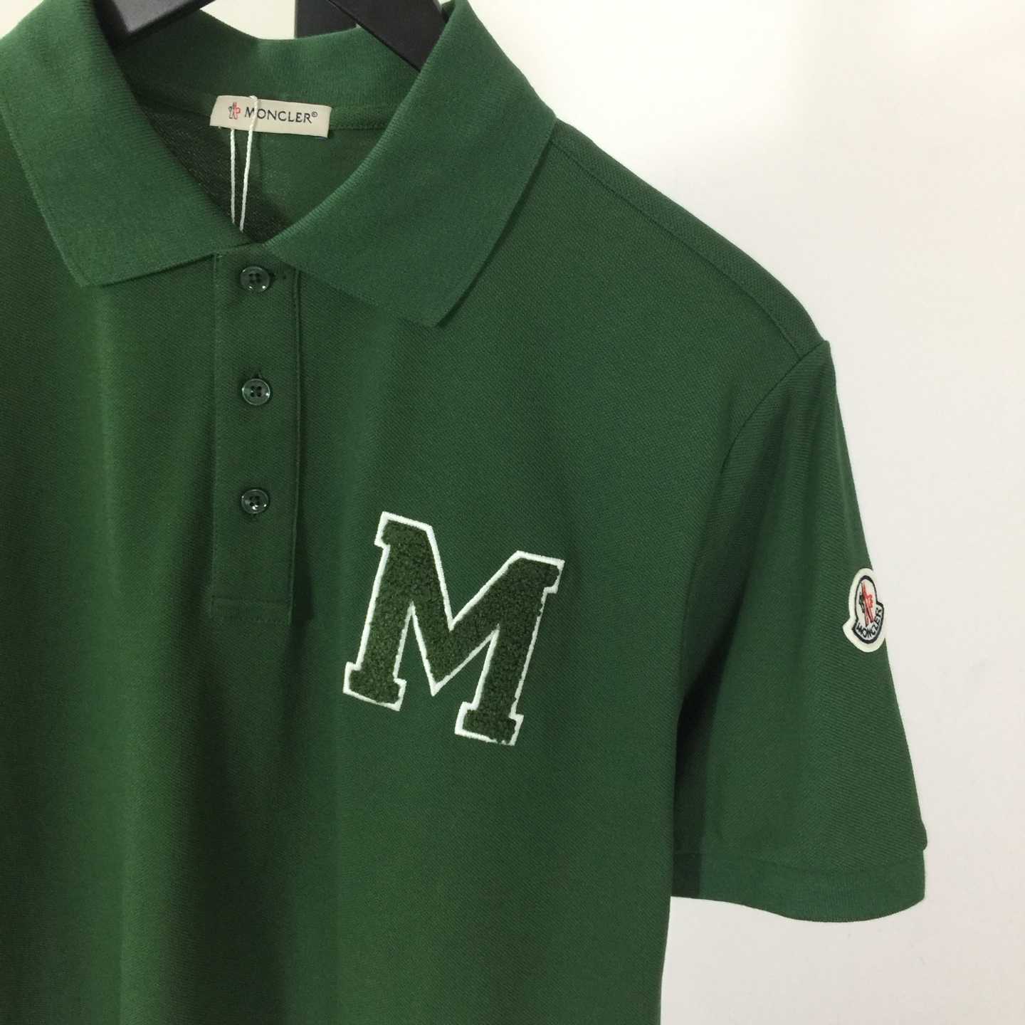 Moncler Monogram Cotton Piquet Polo Shirt - DesignerGu