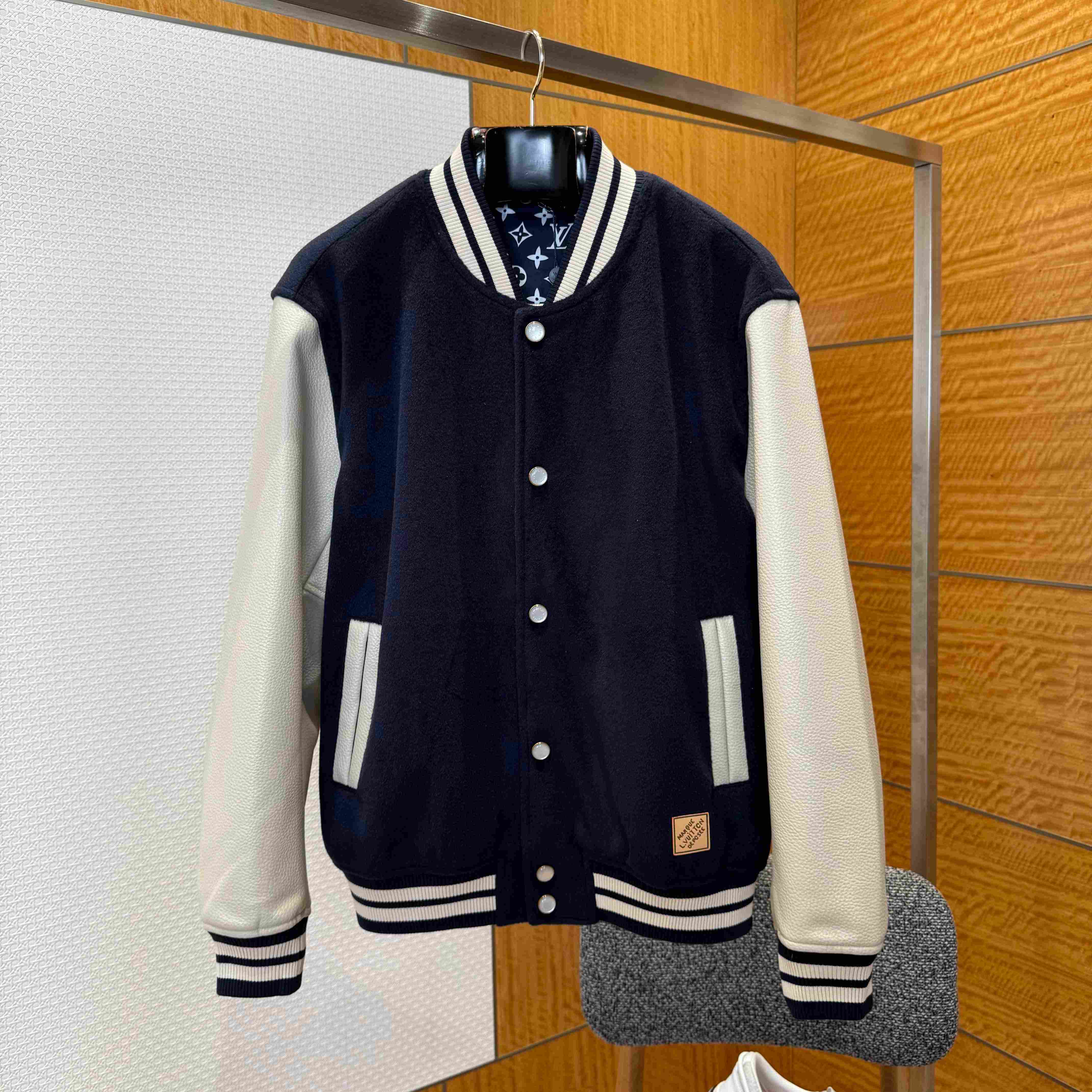 Louis Vuitton Leather Signature Varsity Jacket 1AILZC - DesignerGu