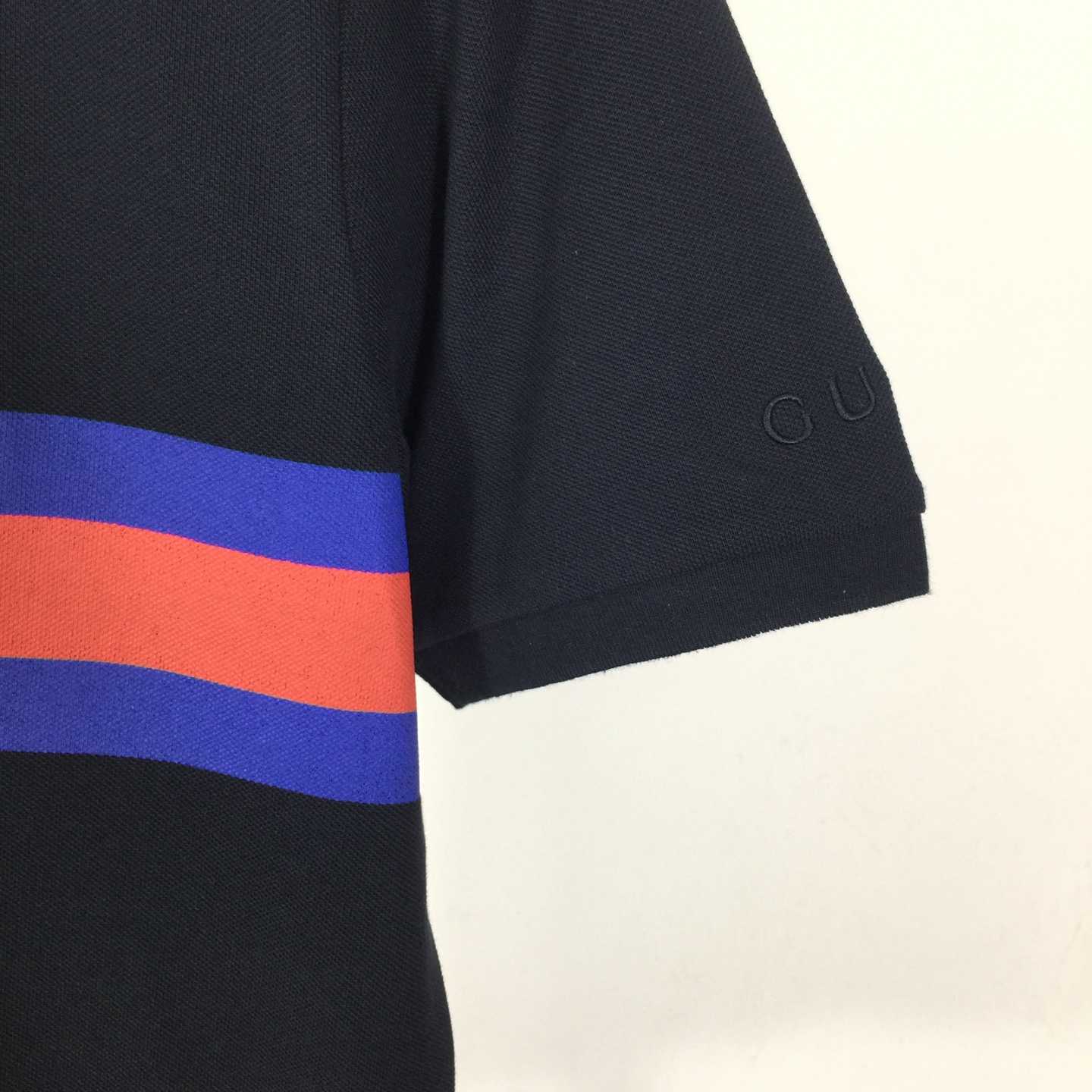 Gucci Cotton Piquet Polo Shirt With Web  - DesignerGu