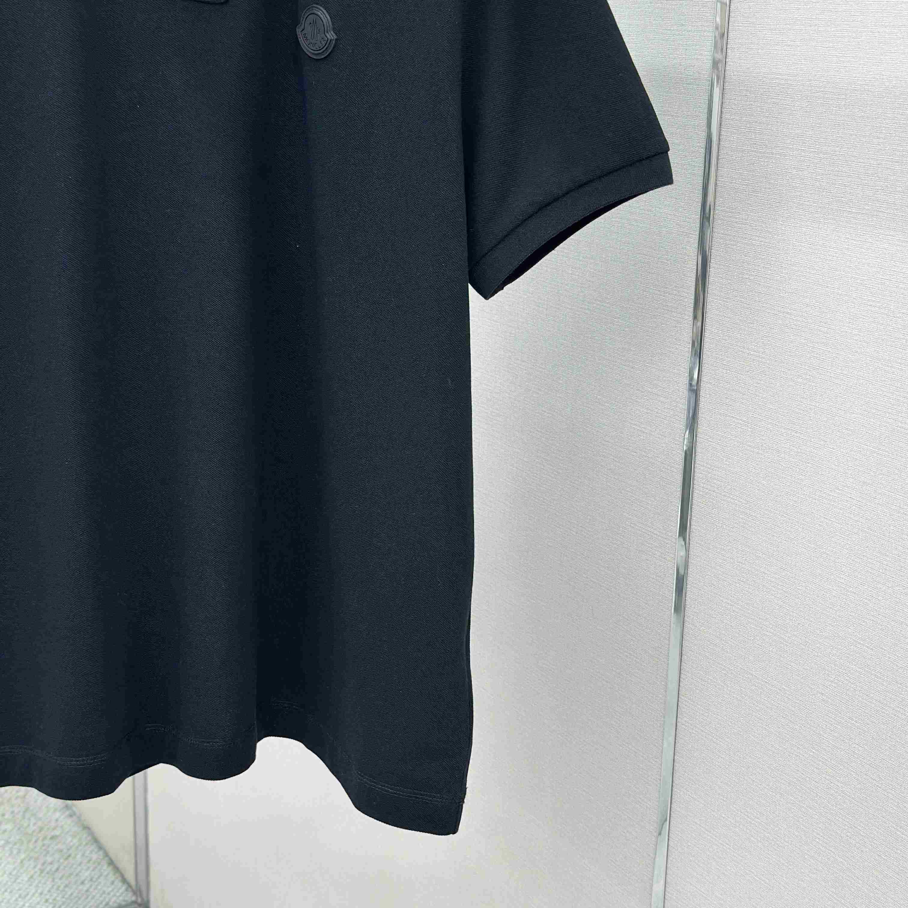 Moncler Logo Patch Cotton Piquet Polo Shirt - DesignerGu