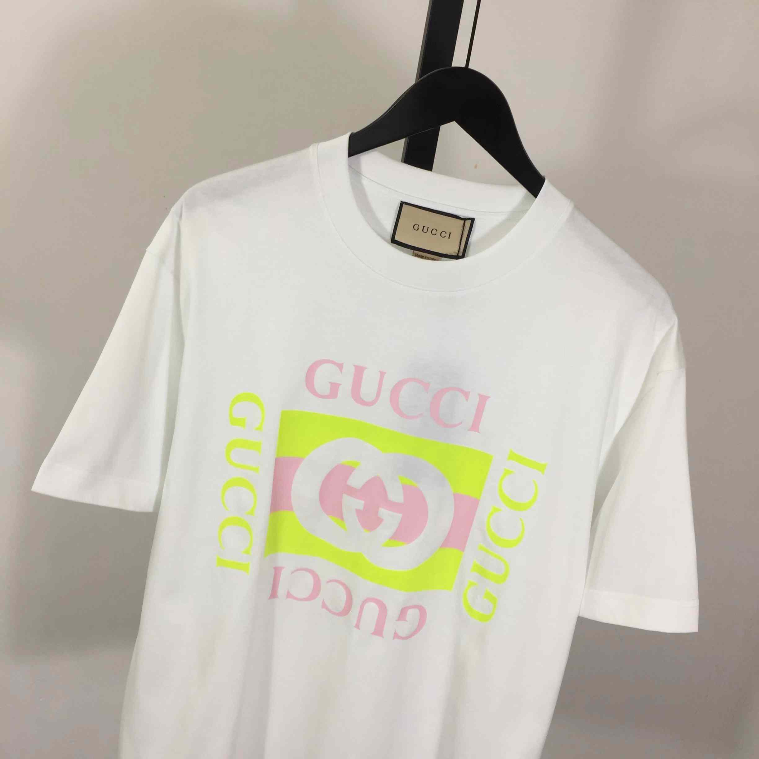Gucci Jersey T-shirt With Print  - DesignerGu