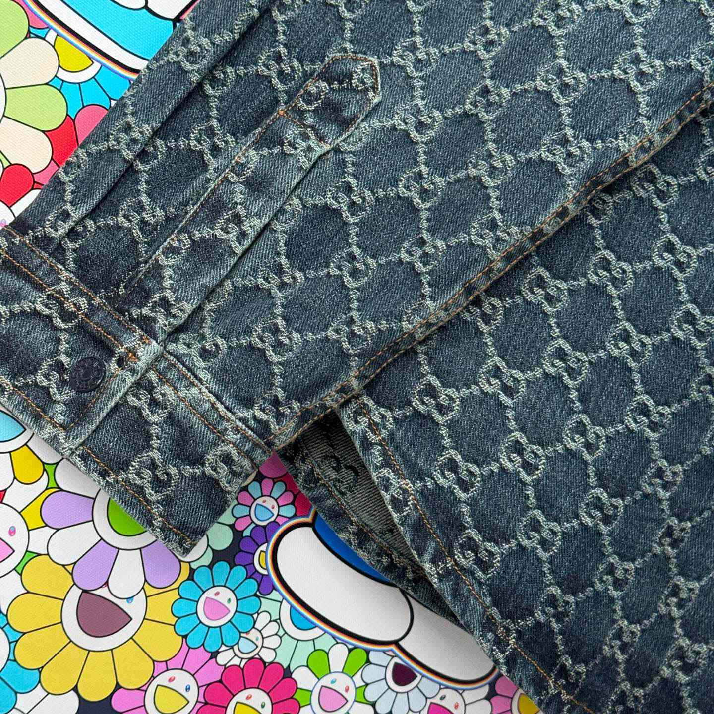 Gucci GG Cotton Denim Jacquard Shirt - DesignerGu