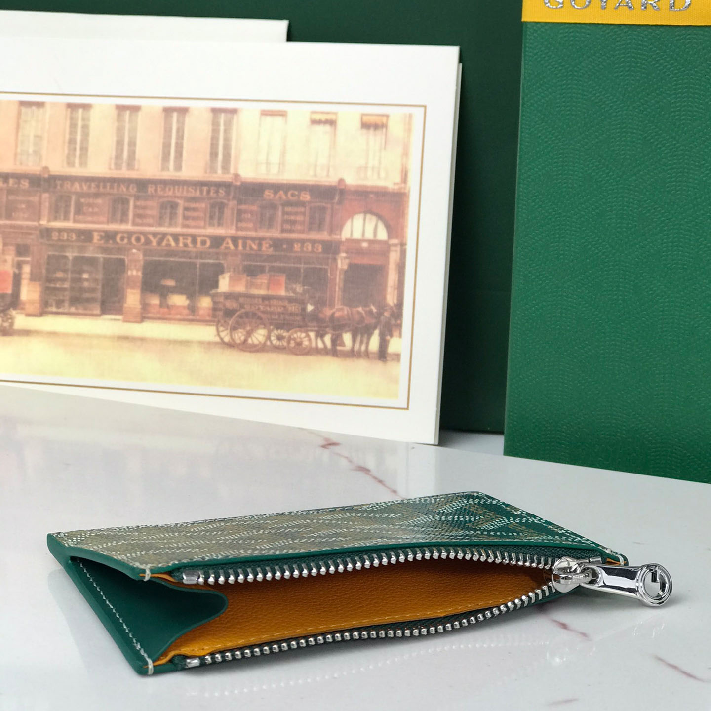 Goyard Bourbon Zipped Card Holder - DesignerGu