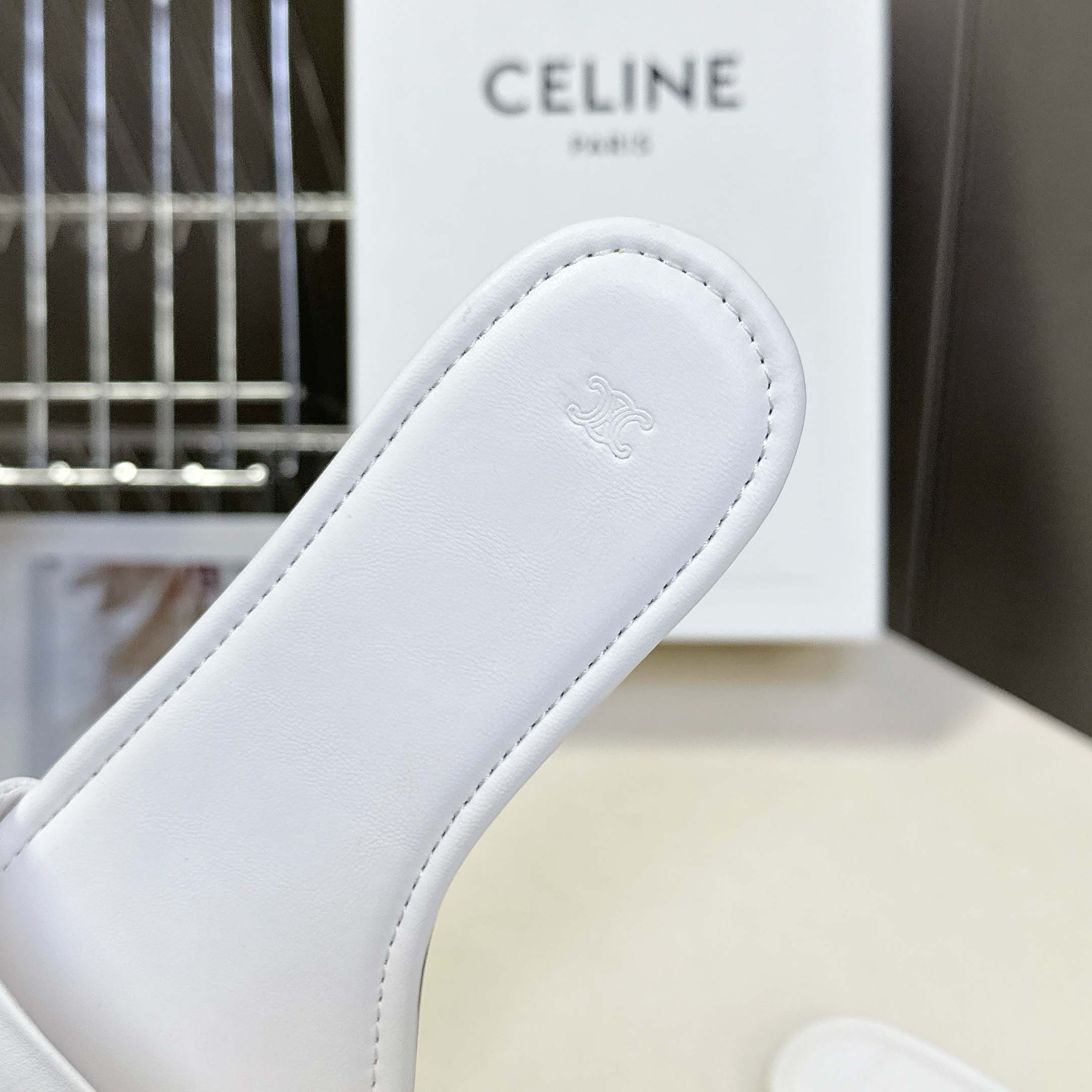 Celine Coast Mule In Lambskin - DesignerGu