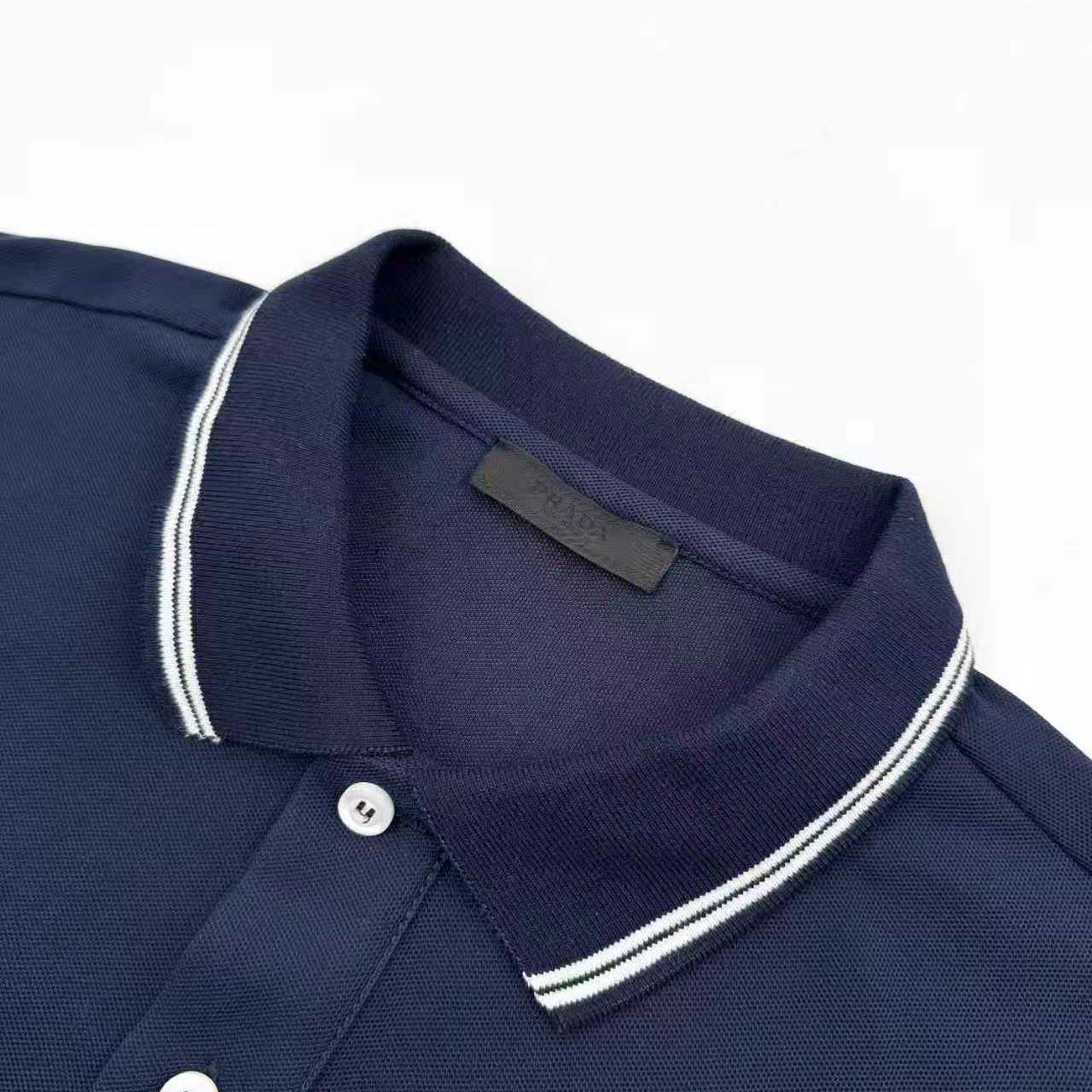 Prada Logo-appliqué Polo Shirt - DesignerGu