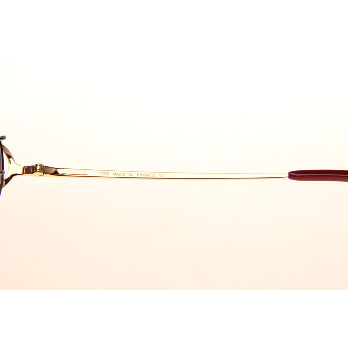 Cartier CT 4193832 Sunglasses In Gold Gradient Grey - DesignerGu