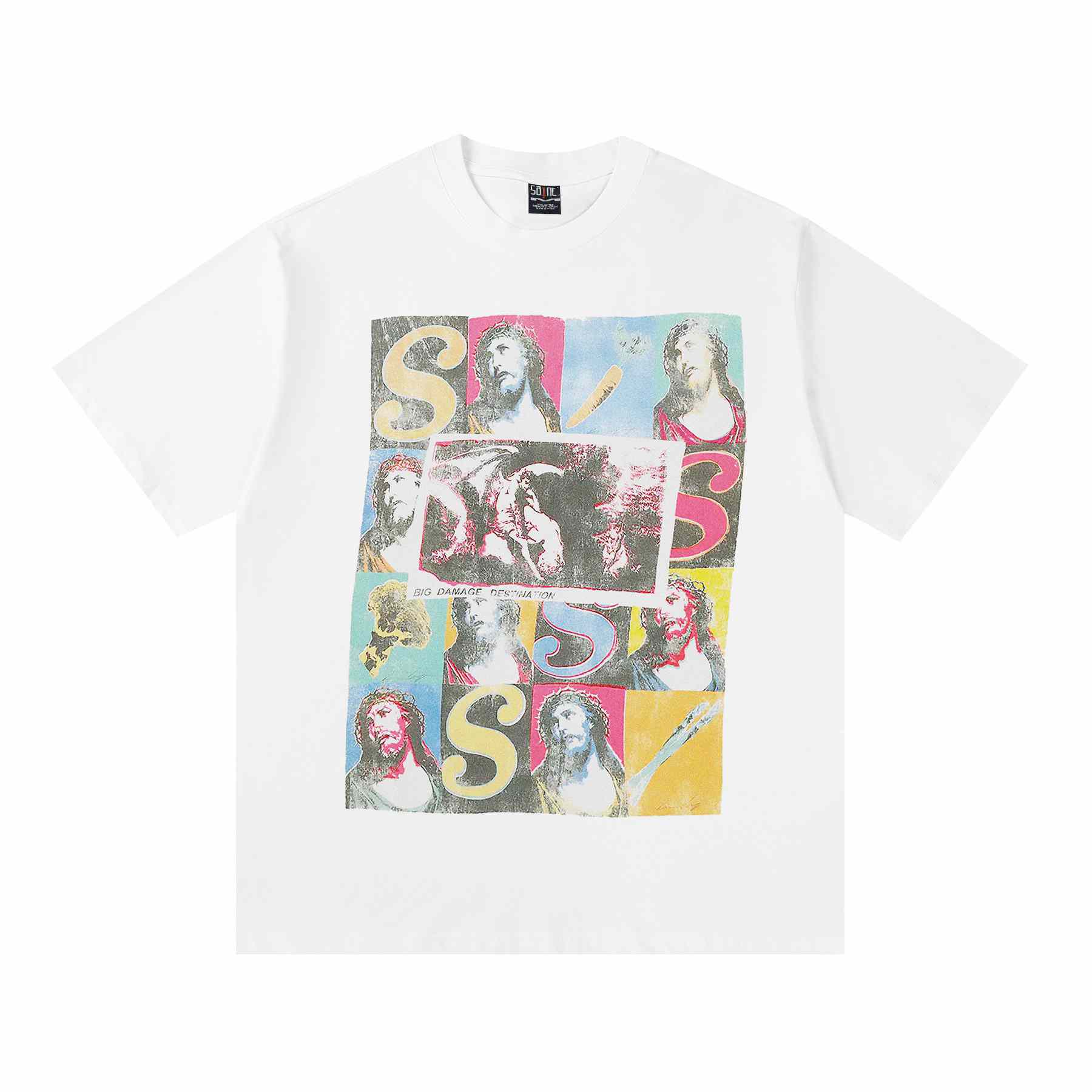 Saint Michael X Sean Wotherspoon Veges S/S Tee - White - DesignerGu